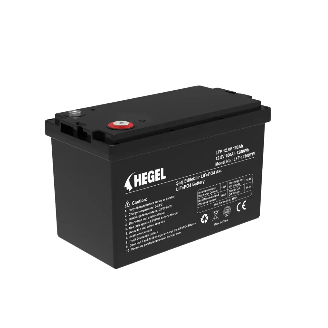 HEGEL 12.8V 100Ah LiFePO4 Lityum Akü