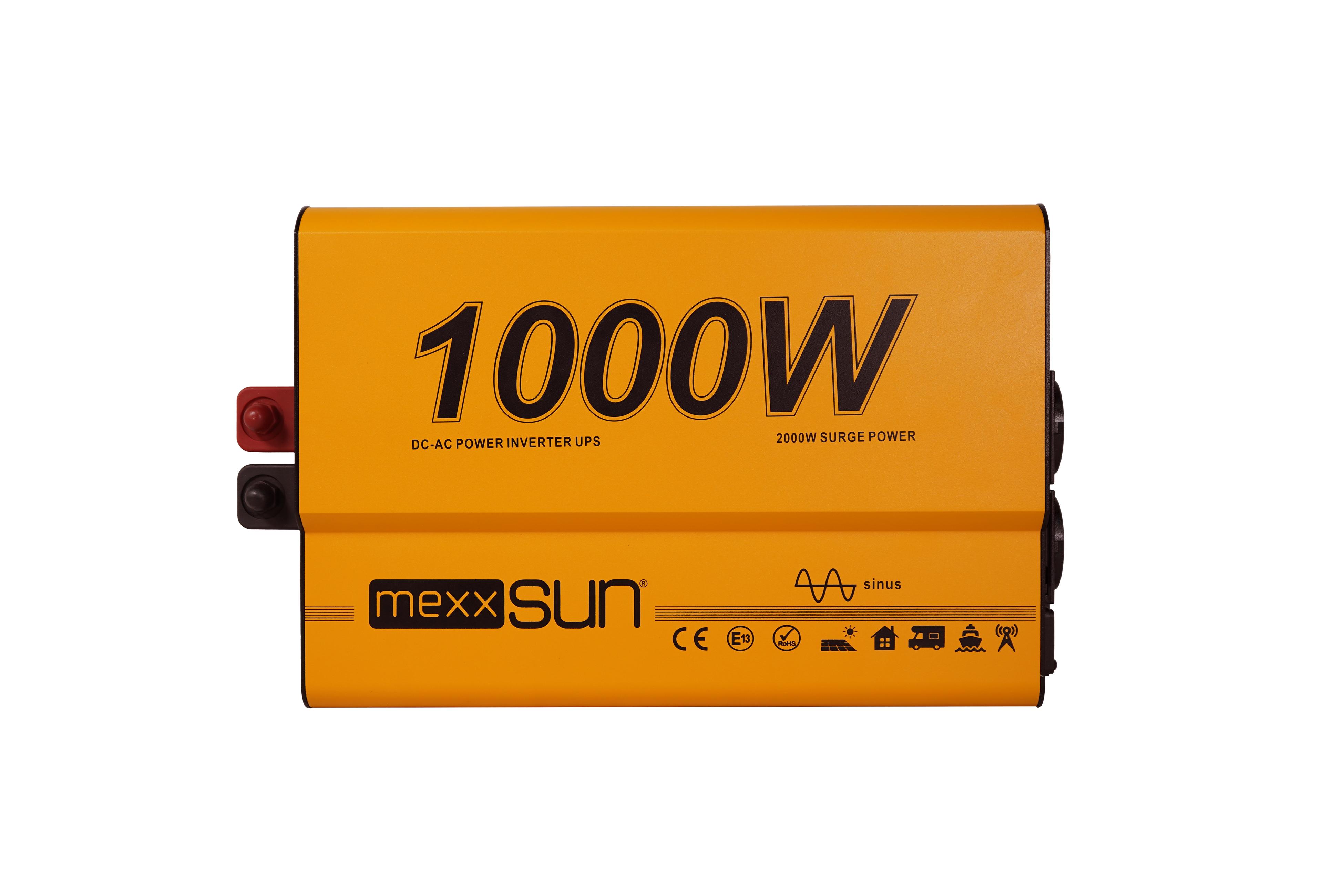 Mexxsun 12V 1000W Tam Sinüs İnverter & UPS | Uzaktan Kumanda Ekranlı image