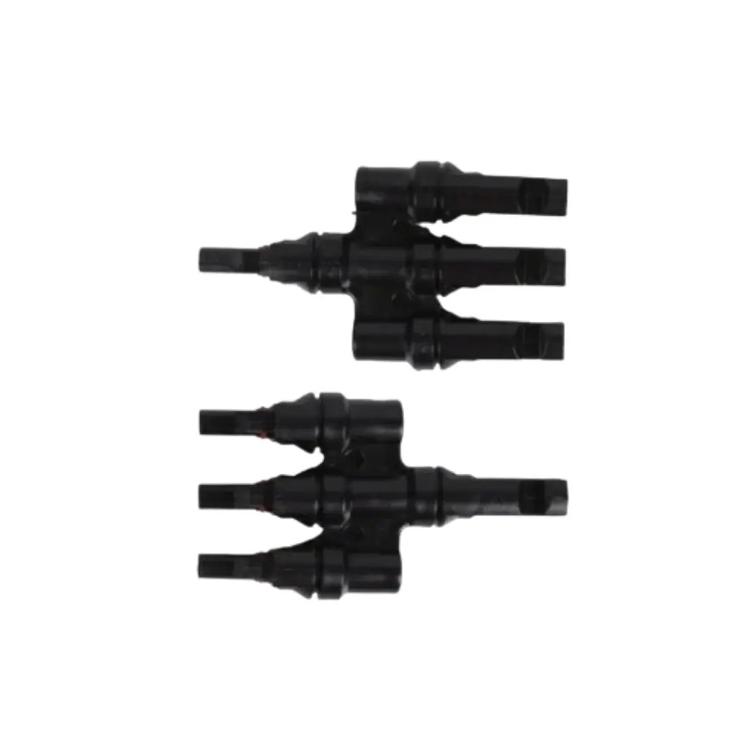IP68 3'lü MC4 T-Branch Konnektör Seti | Güneş Paneli Paralel Bağlantı Aparatı (1 Dişi - 3 Erkek / 1 Erkek - 3 Dişi) image