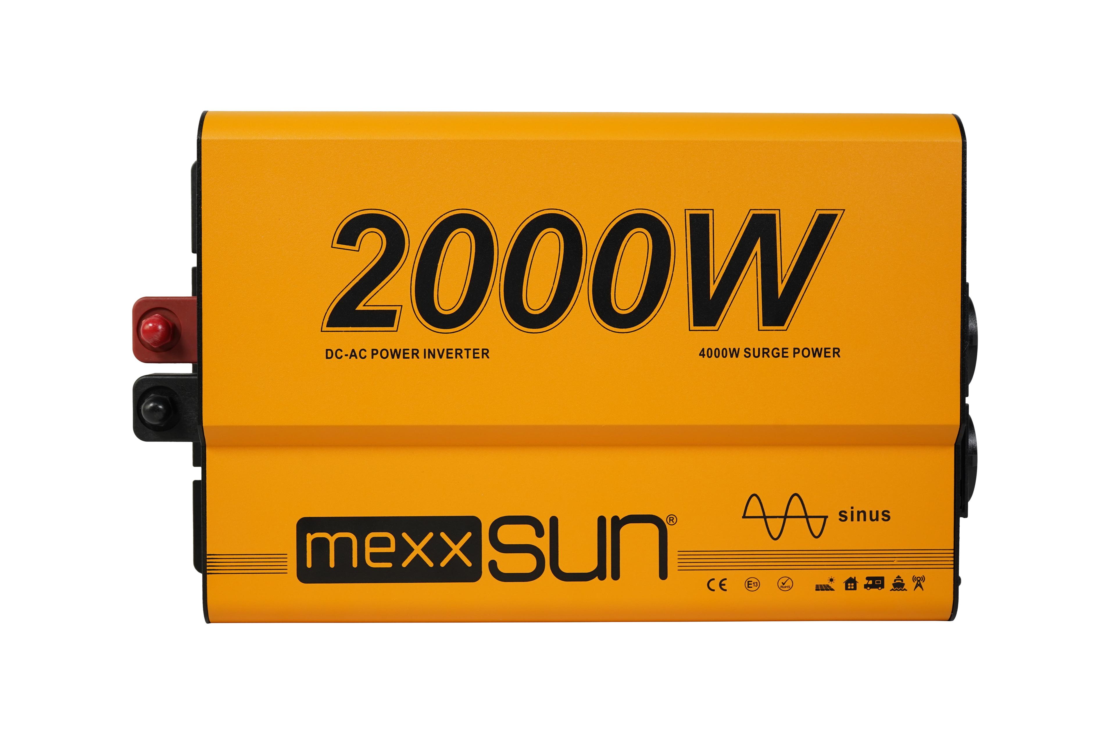 Mexxsun 12V 2000W Tam Sinüs İnverter | Yüksek Güç image