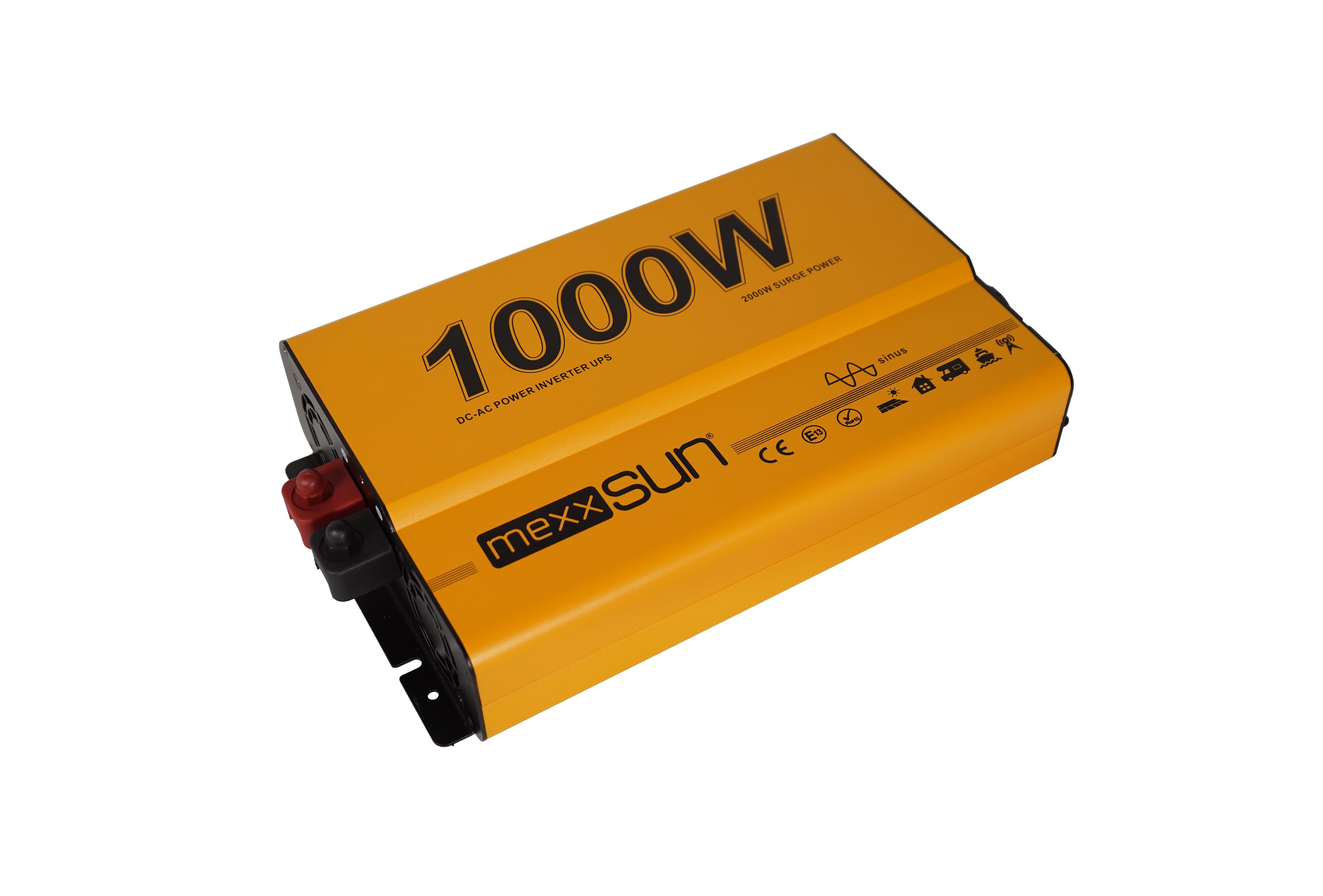 Mexxsun 12V 1000W Tam Sinüs İnverter & UPS | Uzaktan Kumanda Ekranlı