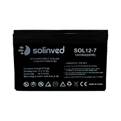 Solinved 12V 7Ah Kuru Tip Akü image