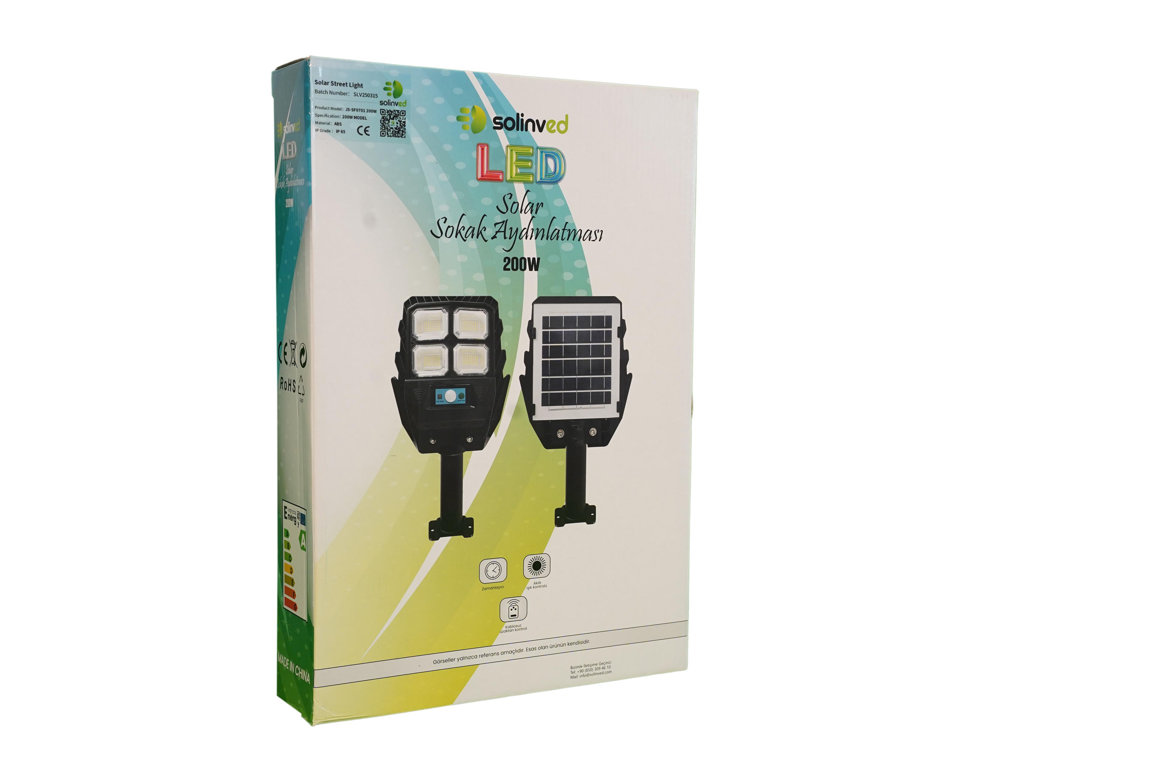 Solinved 200W Solar Sokak Lambası
