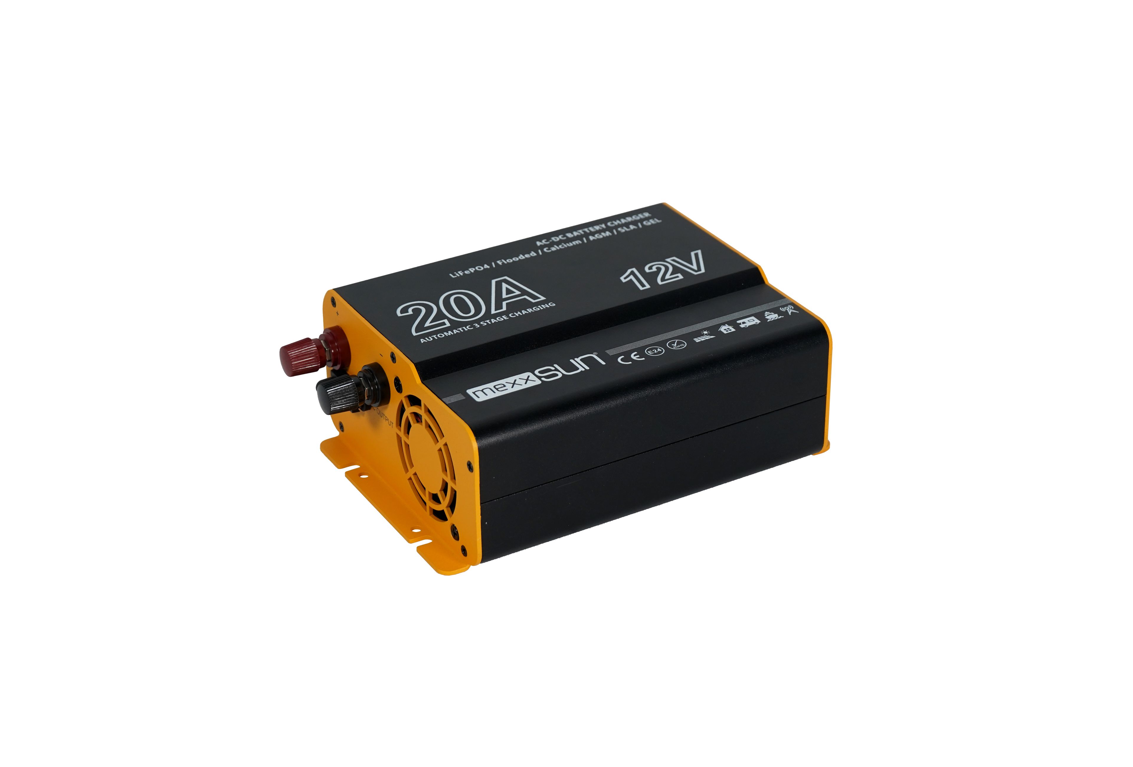 Mexxsun 12V 20A AC-DC Akü Şarj Cihazı | Karavan, Tekne & Ev