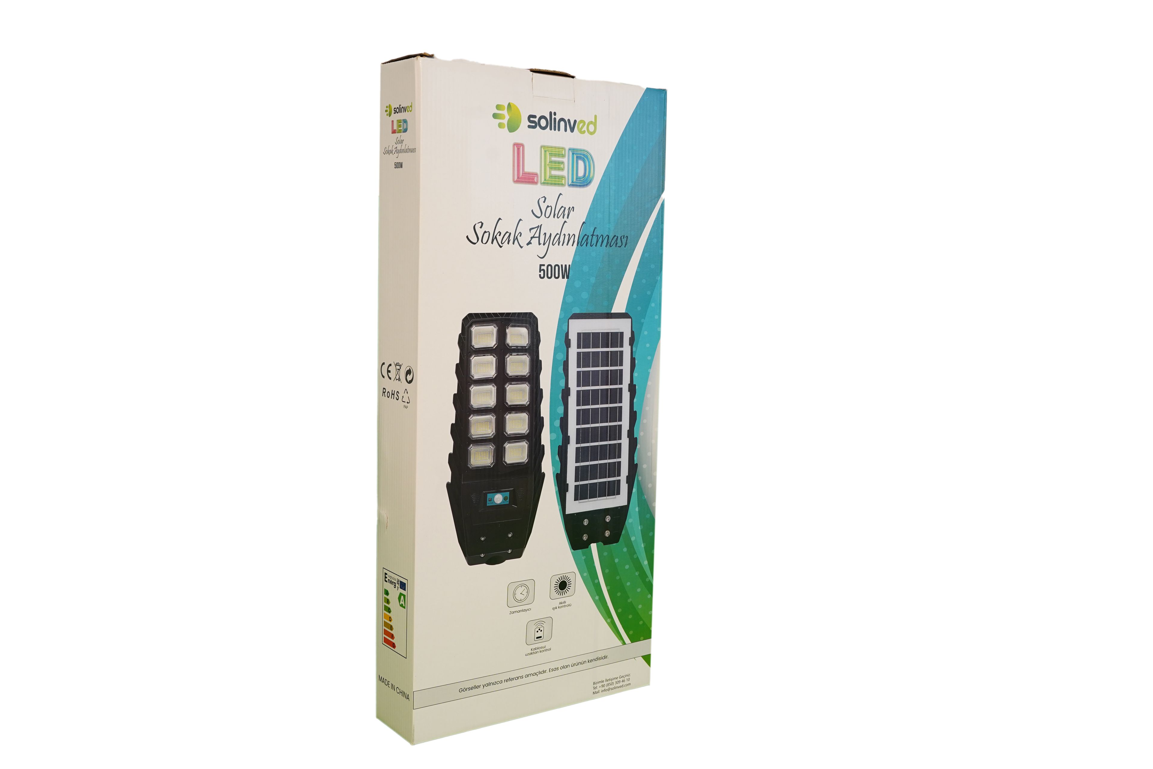 Solinved 500W Solar Sokak Lambası