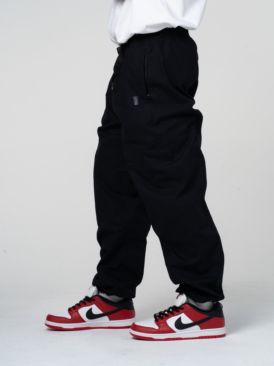 DOUBLE KNEE PANT BLACK