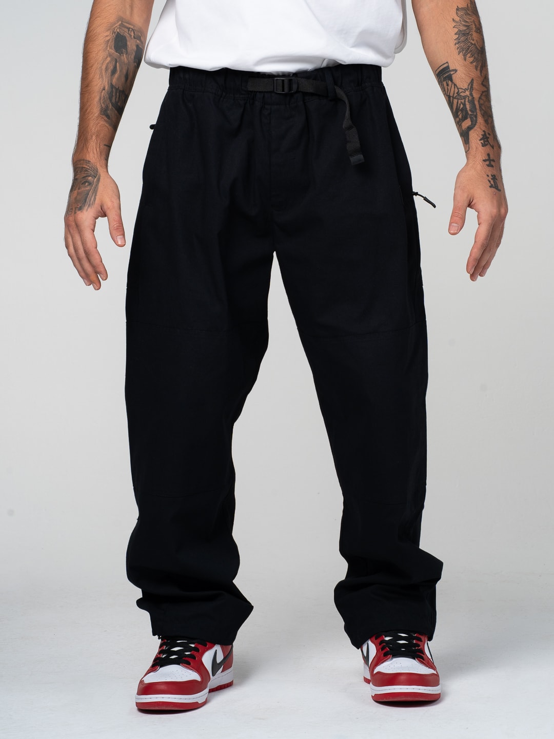 DOUBLE KNEE PANT BLACK