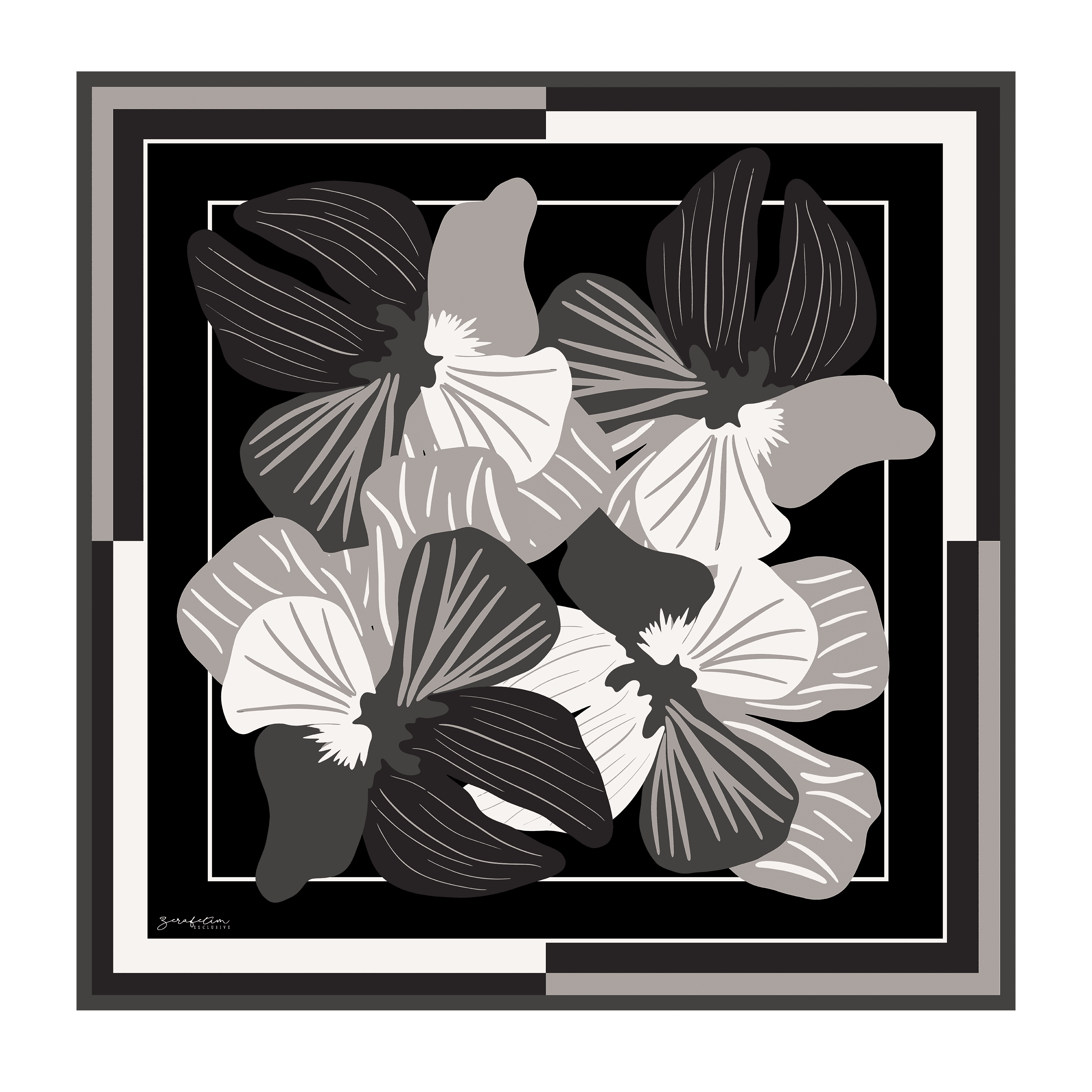 ODD FLOWER - Vizon Siyah