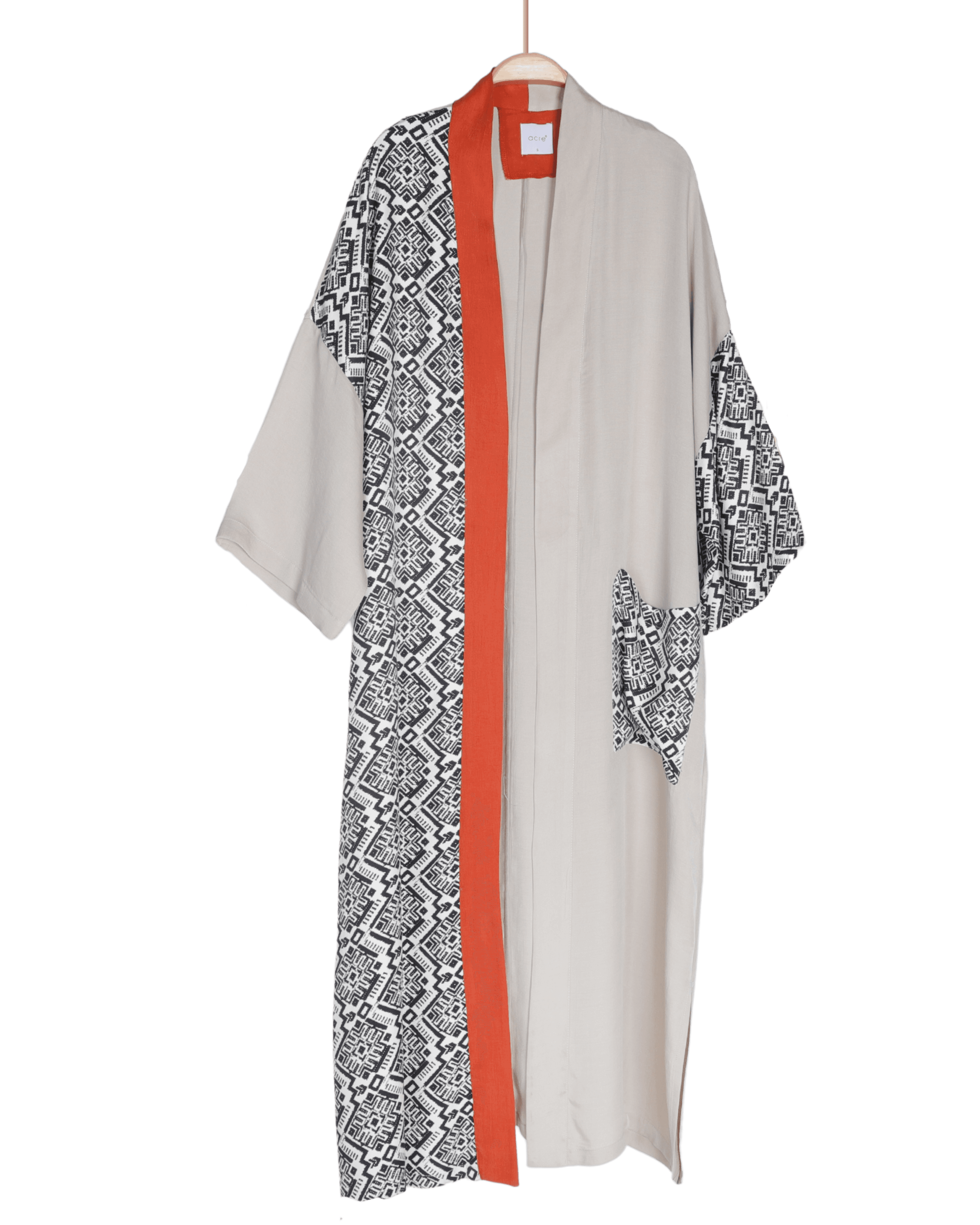 Desenli Kaftan - Bej