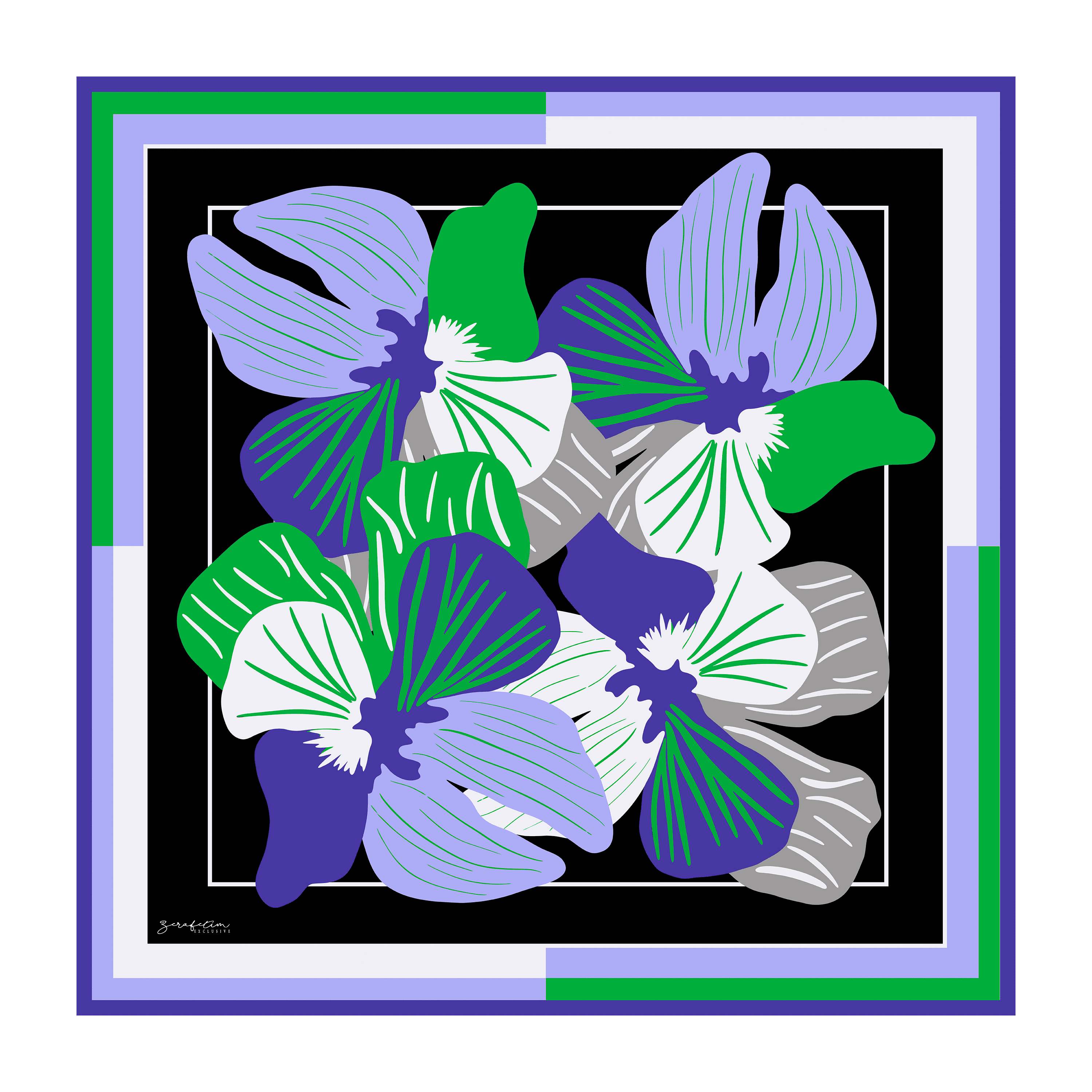 ODD FLOWER - Lila Yeşil