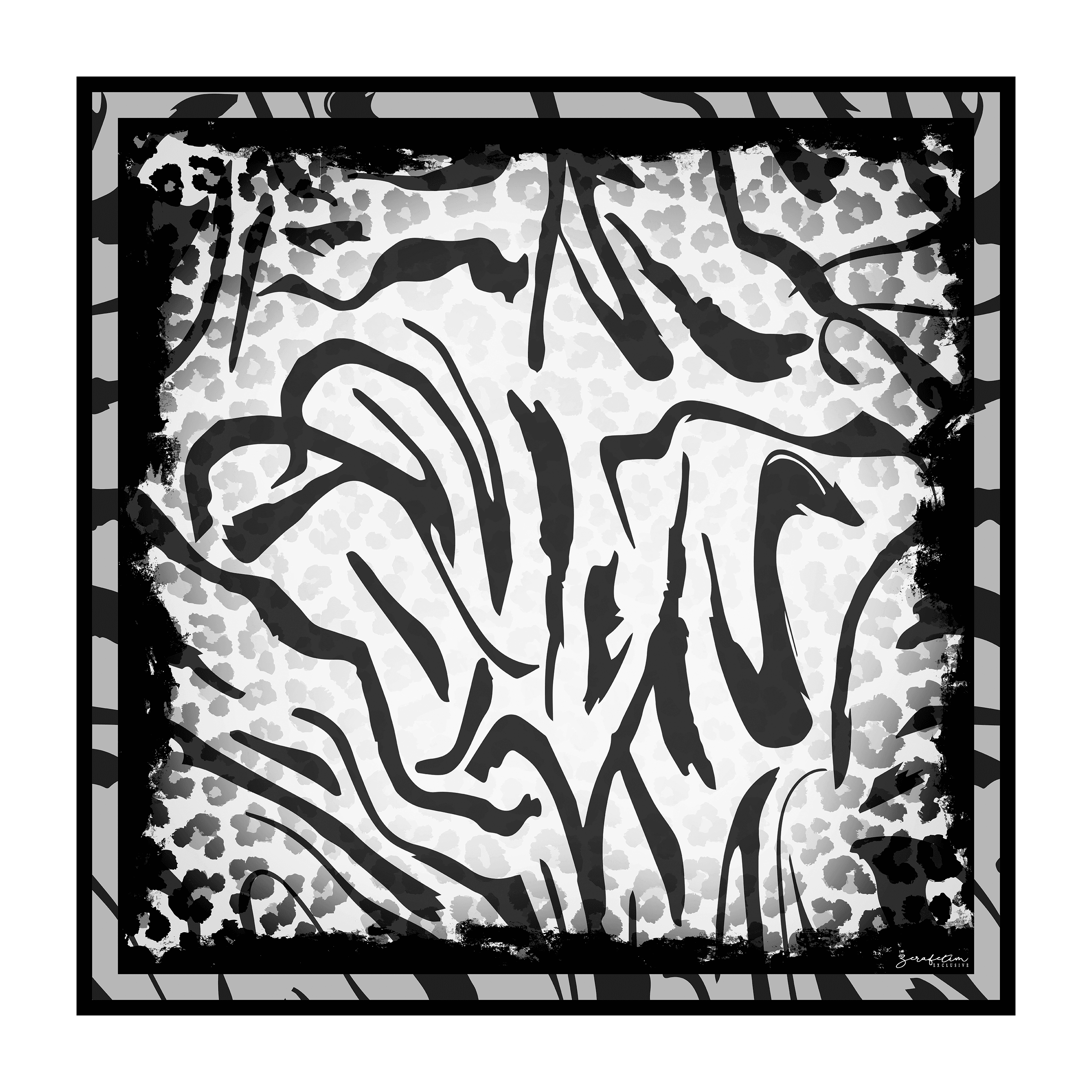 ZEBRA - Siyah Beyaz Gri