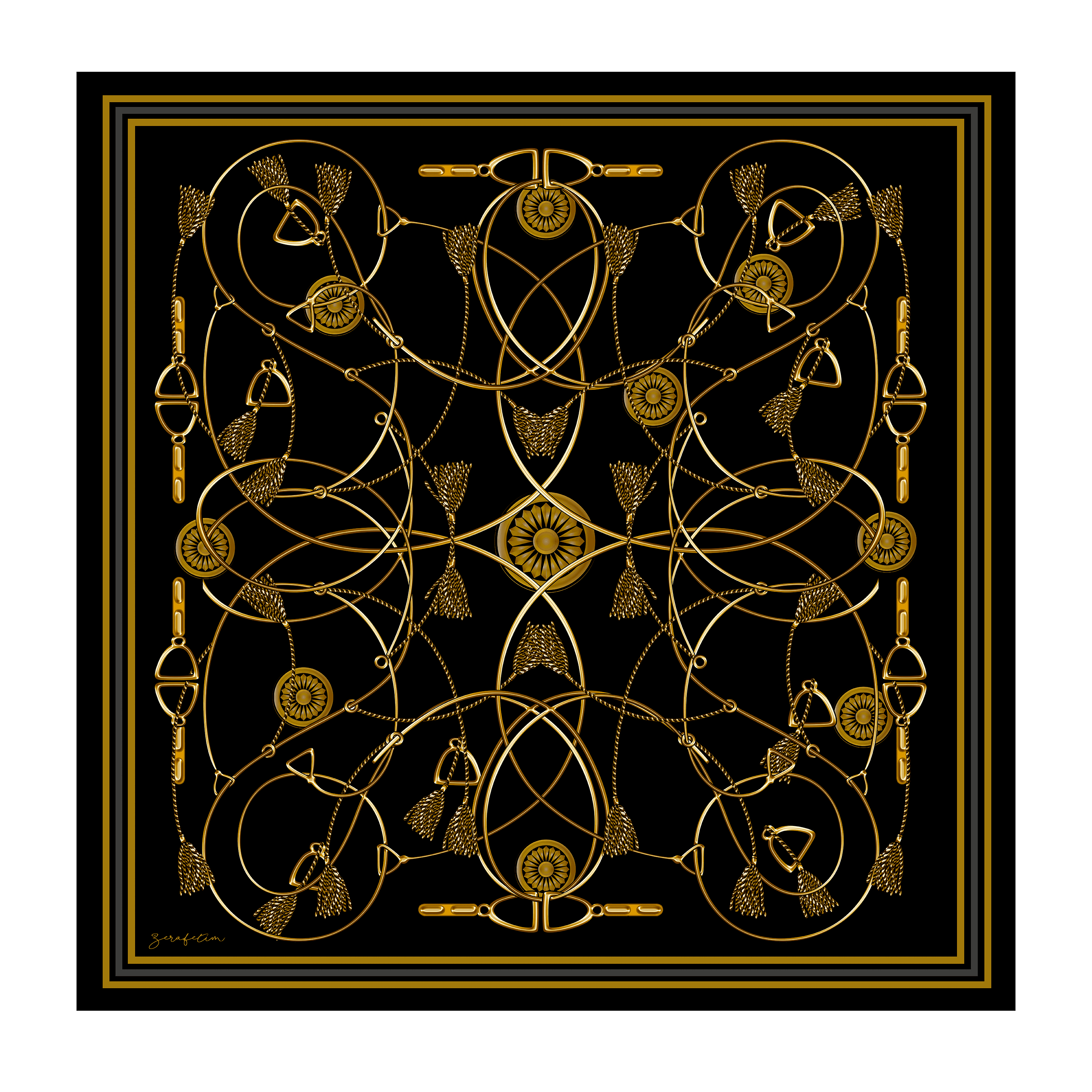 PÜSKÜLLÜ - Gold Siyah