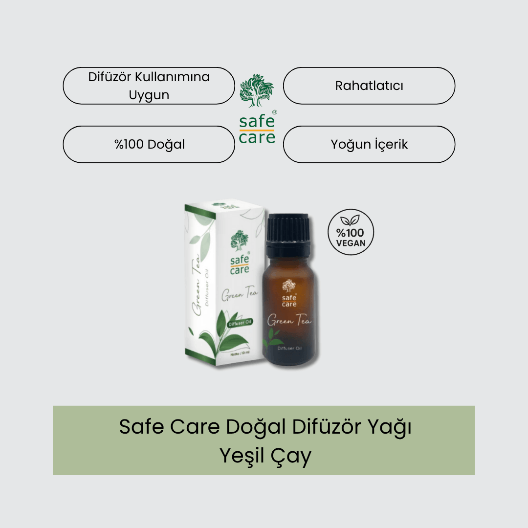 Safe Care Doğal Difüzör Yağı - Yeşil Çay