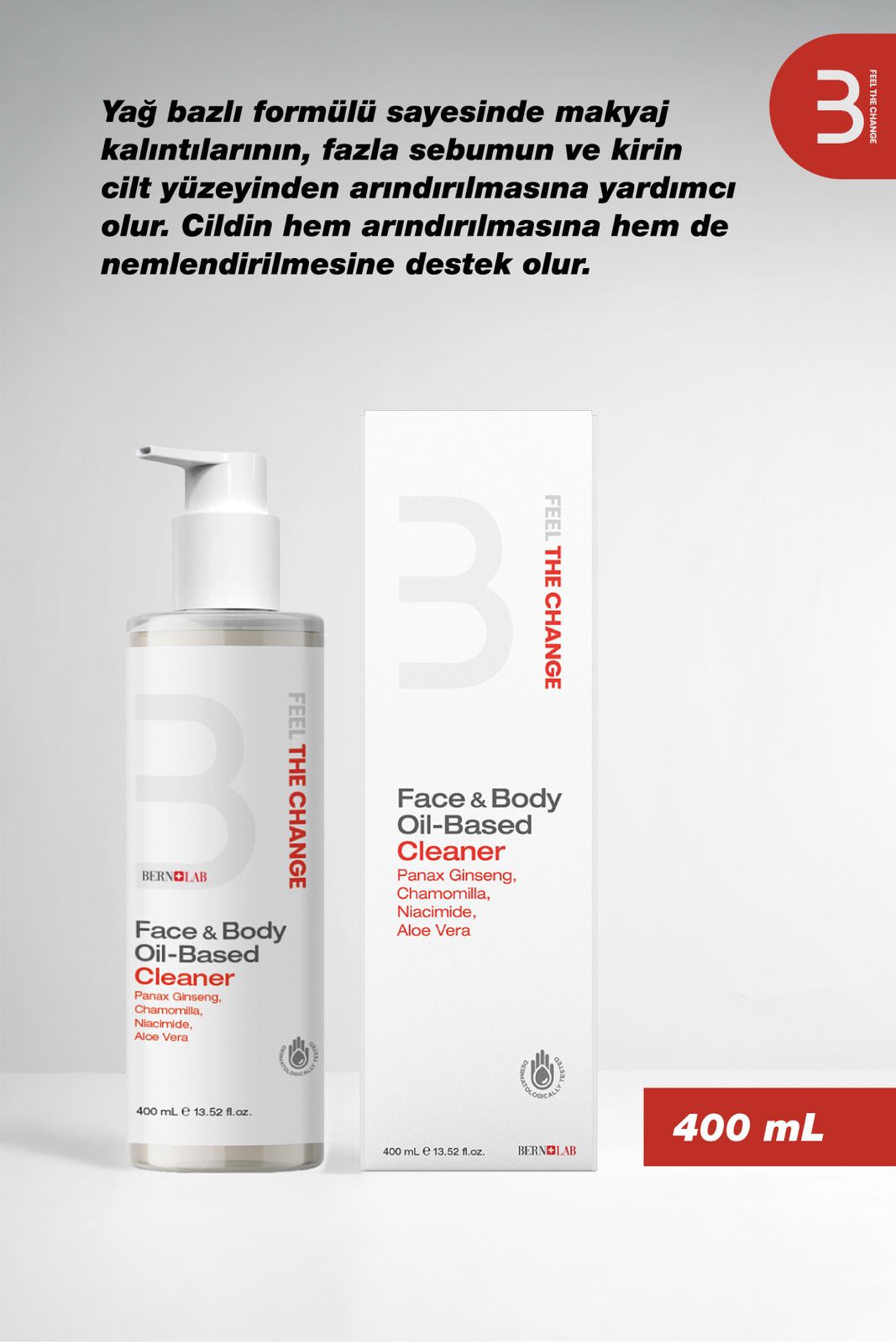 Face & Body Oil-Based Cleaner-Yağ Bazlı Yüz Vücut Temizleyici 
