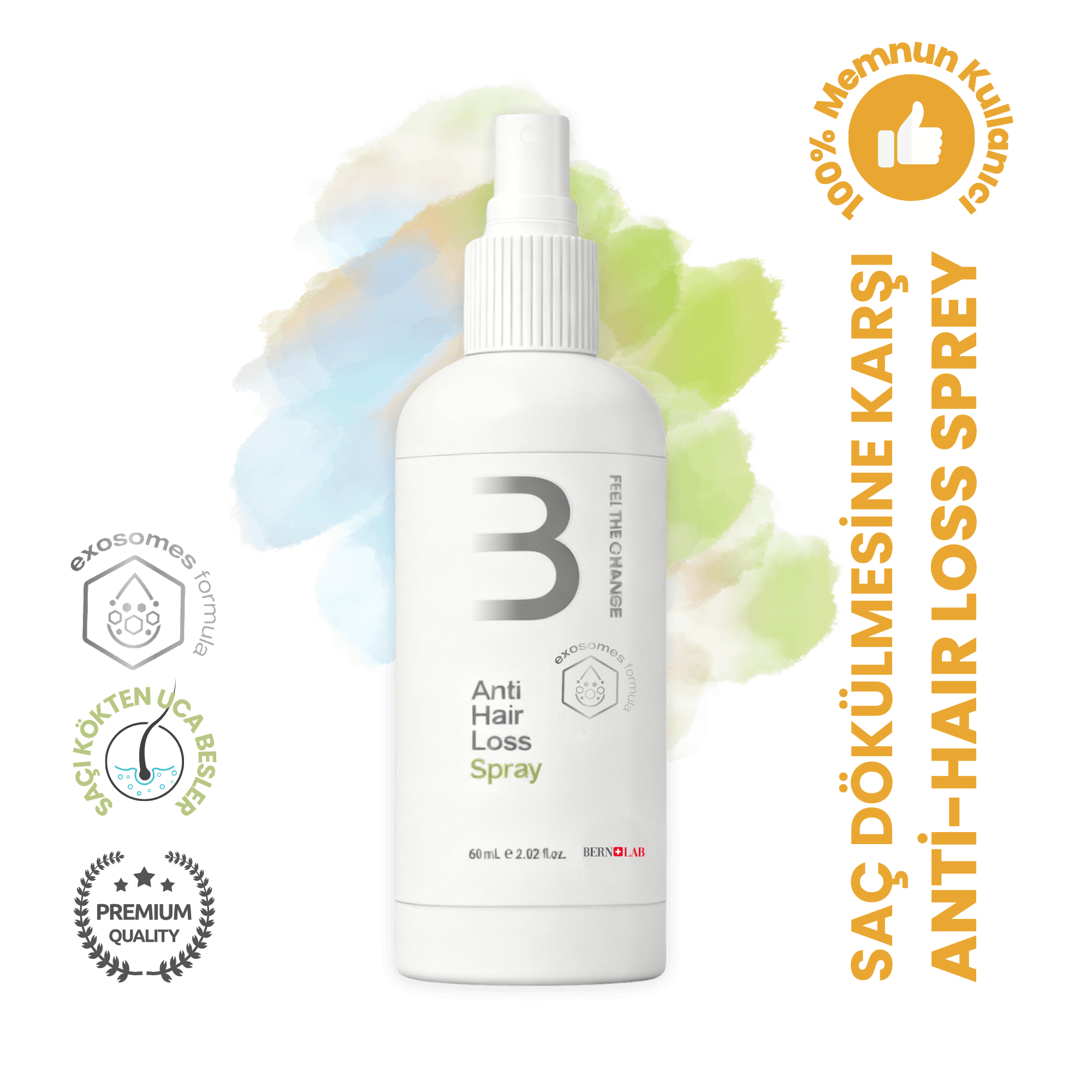 Exosomes Anti Hair Loss Spray-Exosome Saç Dökülmesi Spreyi 