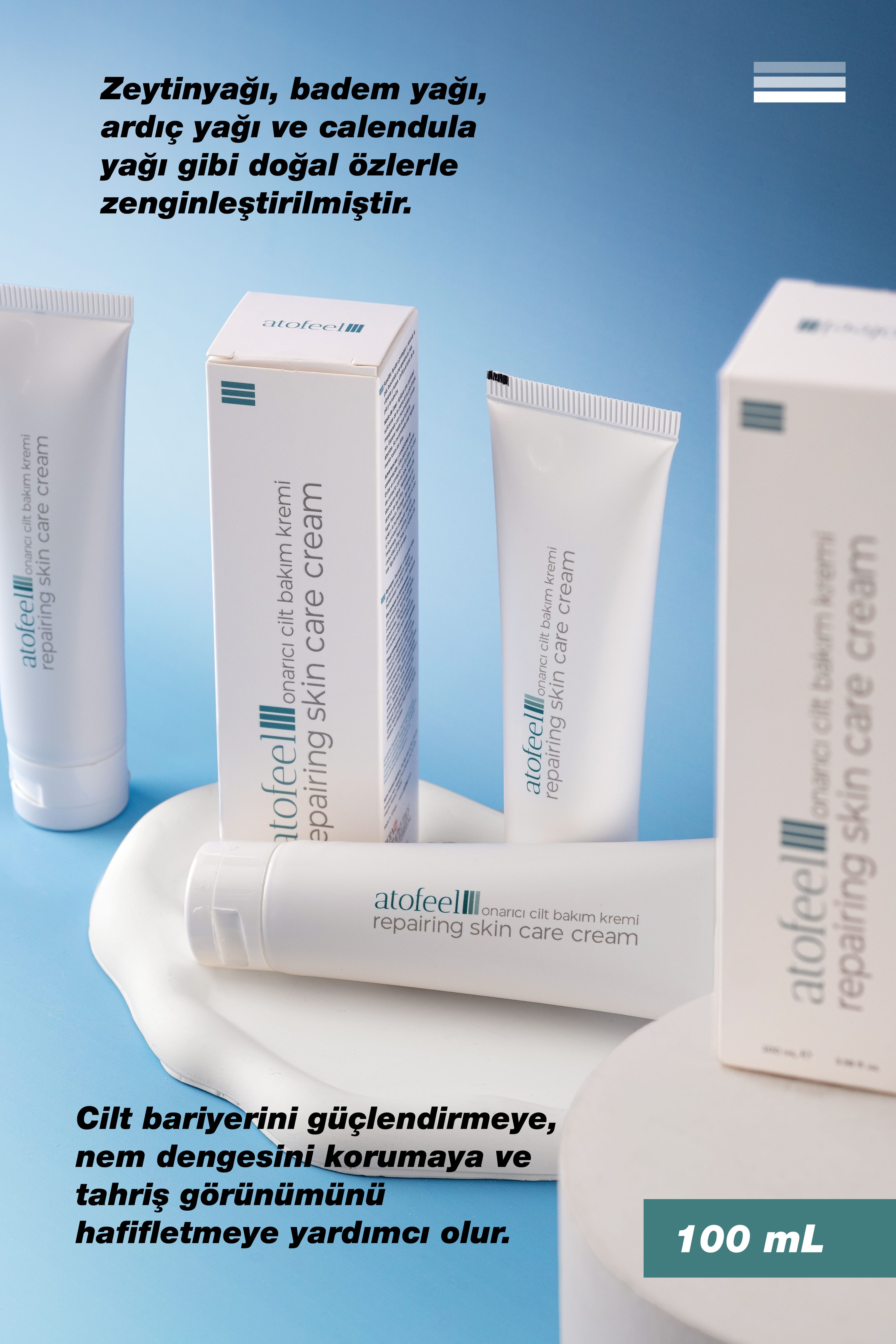 Atofeel Repair Cream-Hassas ve Atopik Cilt İçin Onarıcı Krem