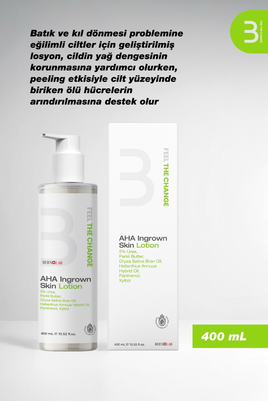 AHA Ingrown Skin Lotion-Batık ve Kıl Dönmesi Karşıtı Losyon