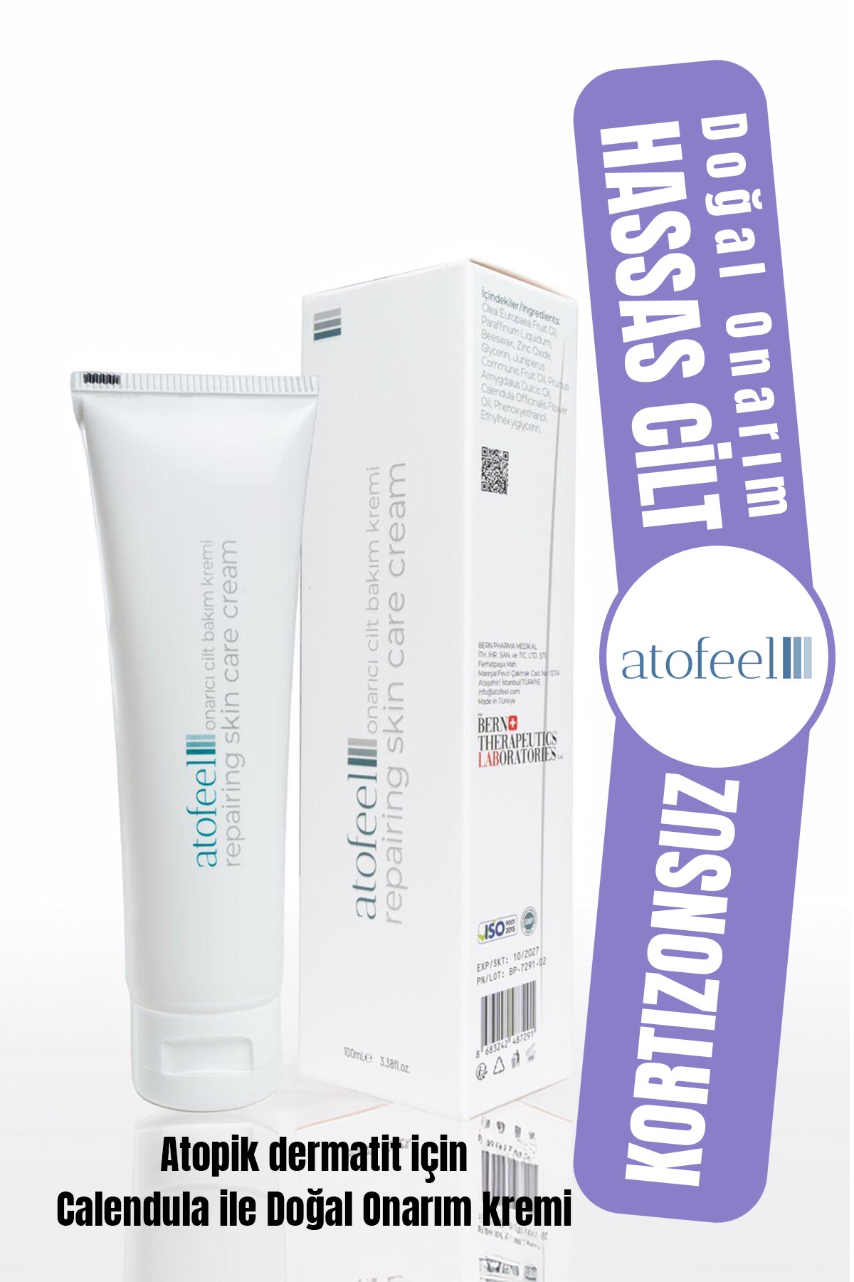 Atofeel Repair Cream-Hassas ve Atopik Cilt İçin Onarıcı Krem
