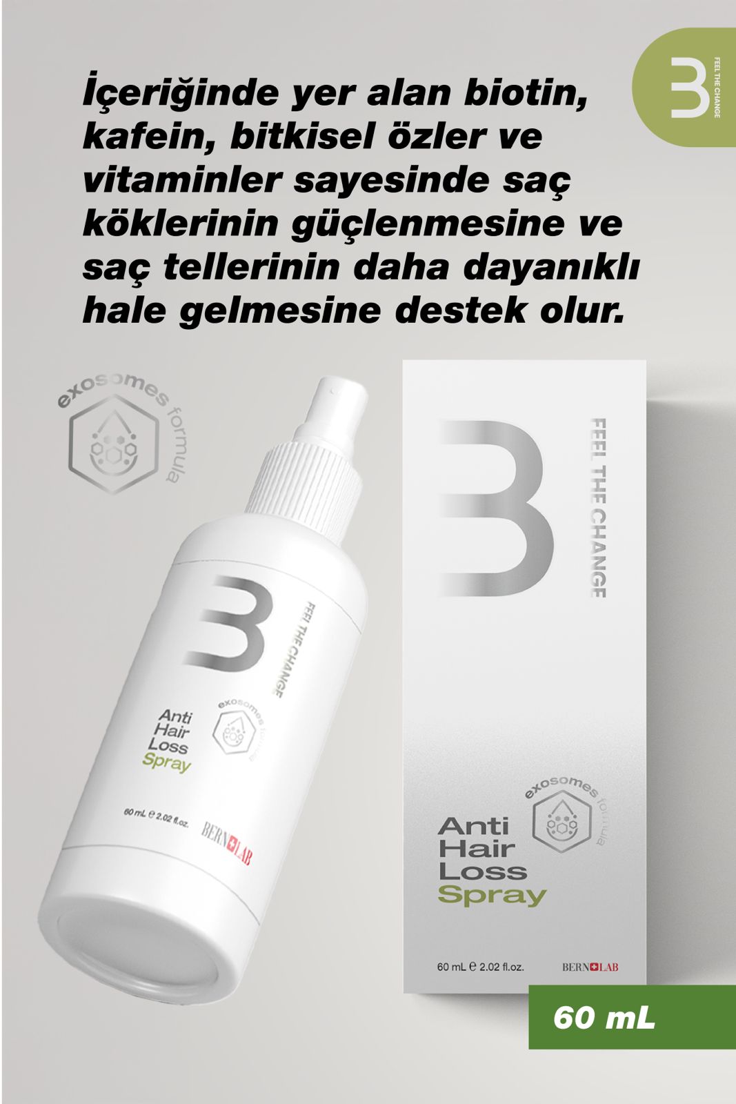 Exosomes Anti Hair Loss Spray-Exosome Saç Dökülmesi Spreyi 