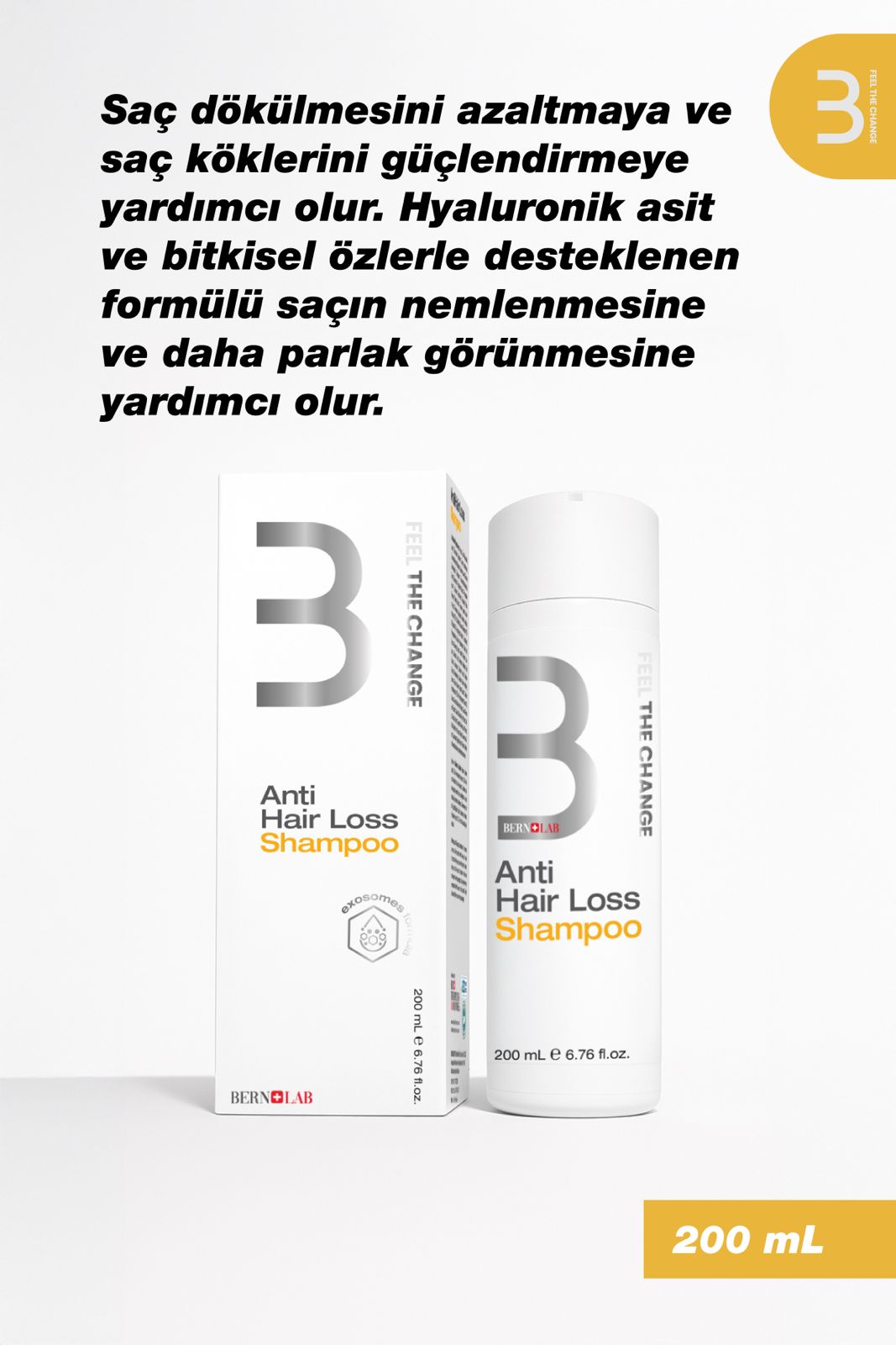 Exosomes Anti Hair Loss Shampoo-Exosome Saç Dökülmesi Şampuanı 