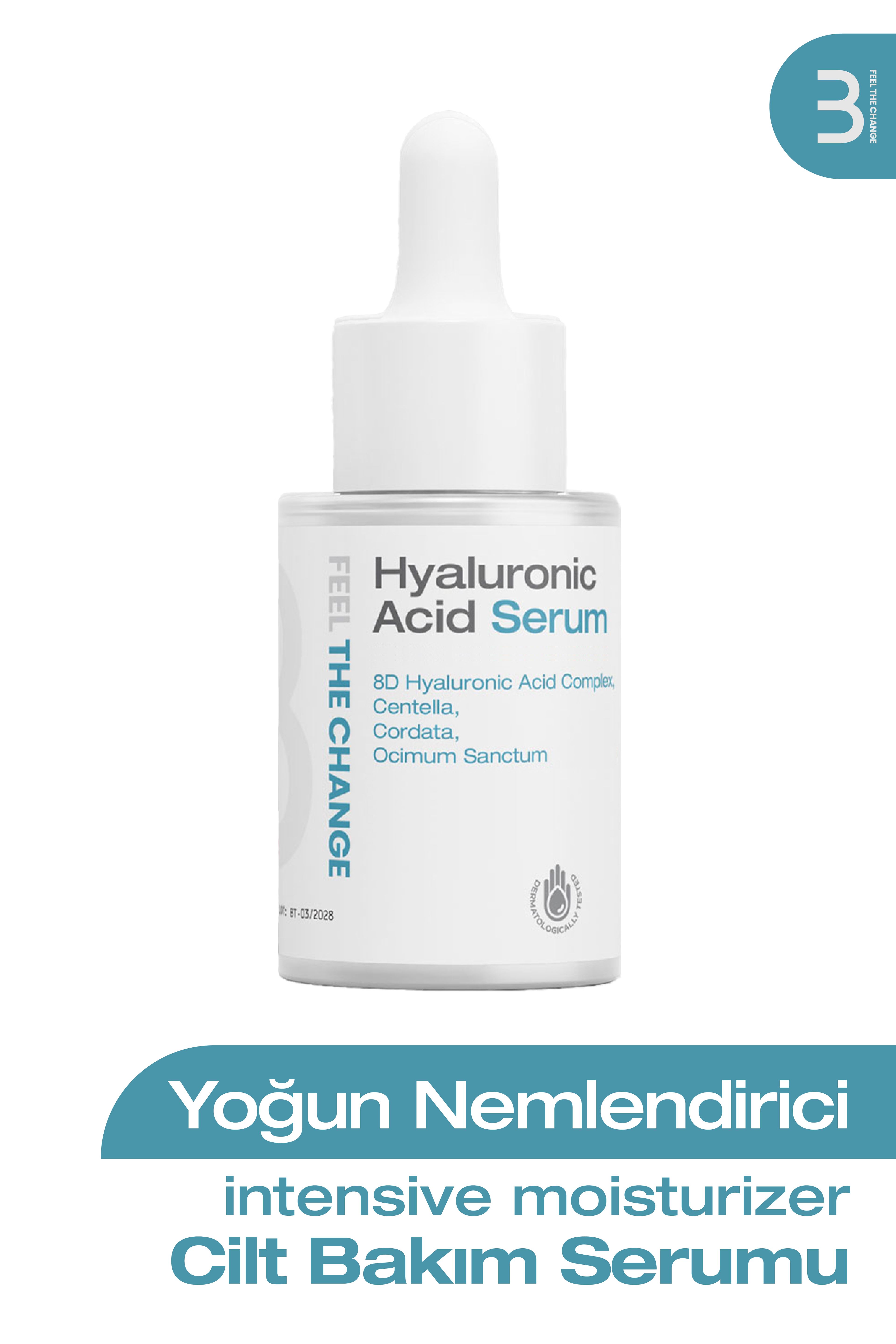 Hyaluronic Acid Serum-8 Farklı Molekül Ağırlığı Yoğun Nemlendirici Cilt Bakım Serumu 30ml