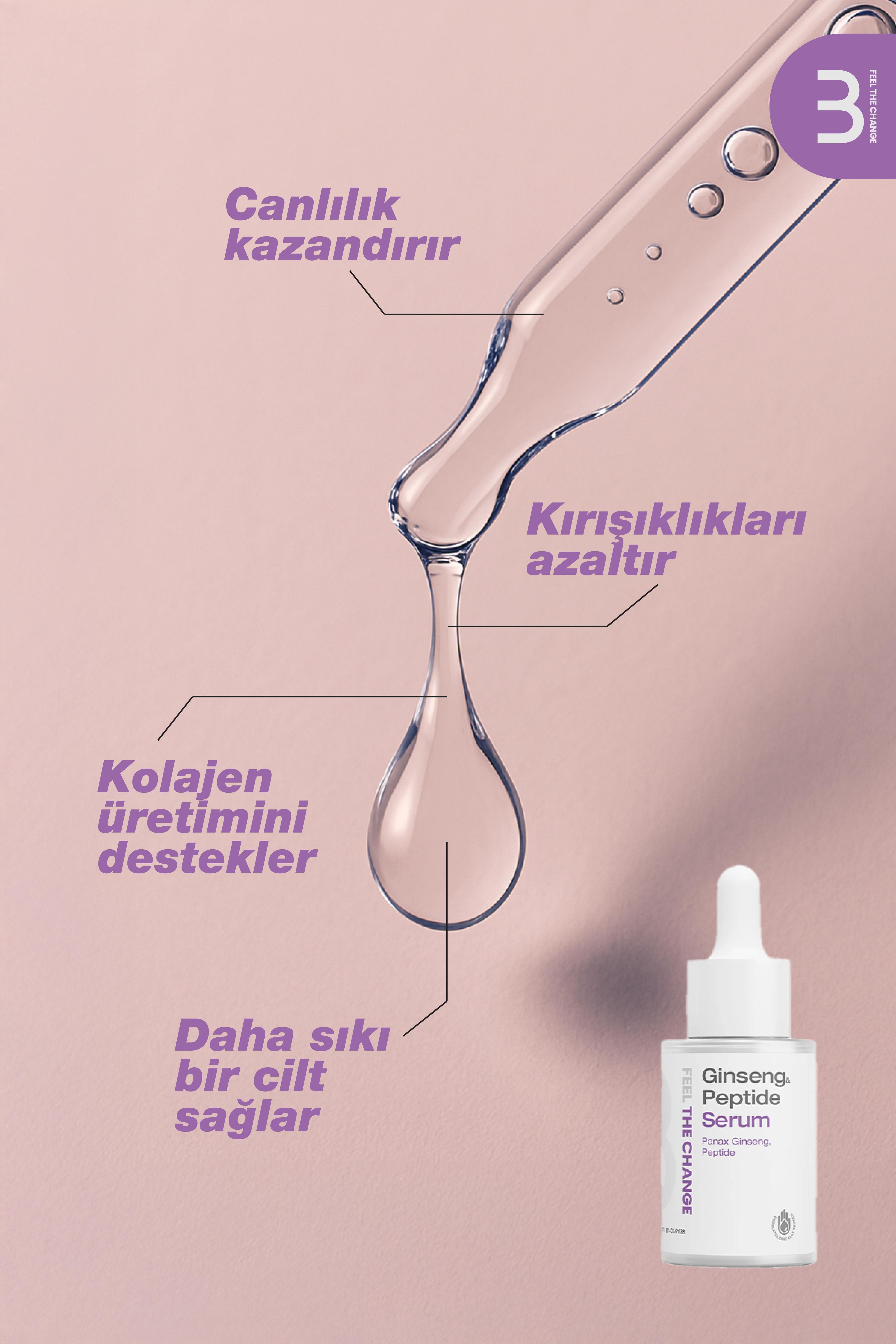 Ginseng Peptide Serum-Kırışıklık Karşıtı ve Canlandırıcı Serum