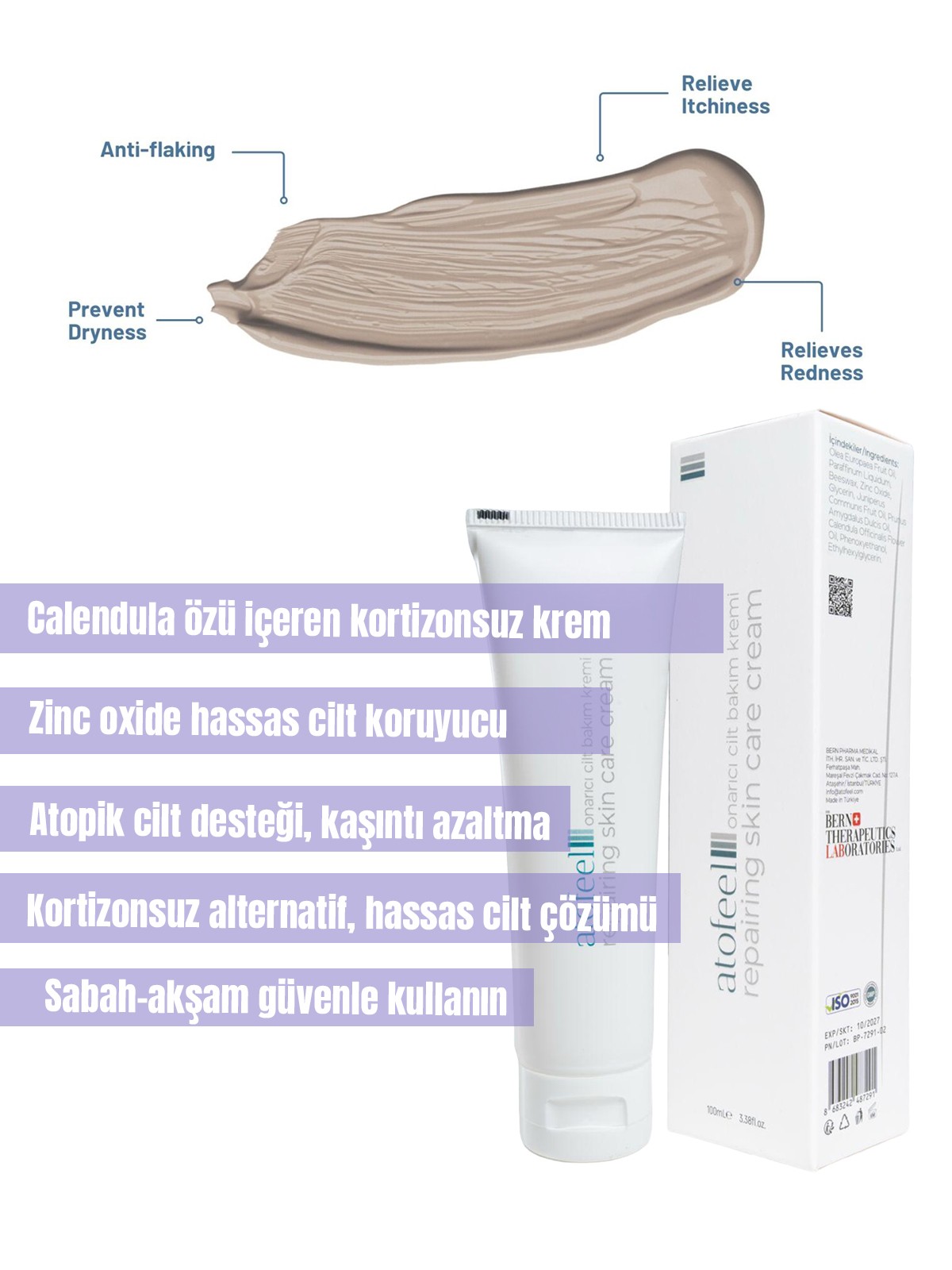 Atofeel Repair Cream-Hassas ve Atopik Cilt İçin Onarıcı Krem
