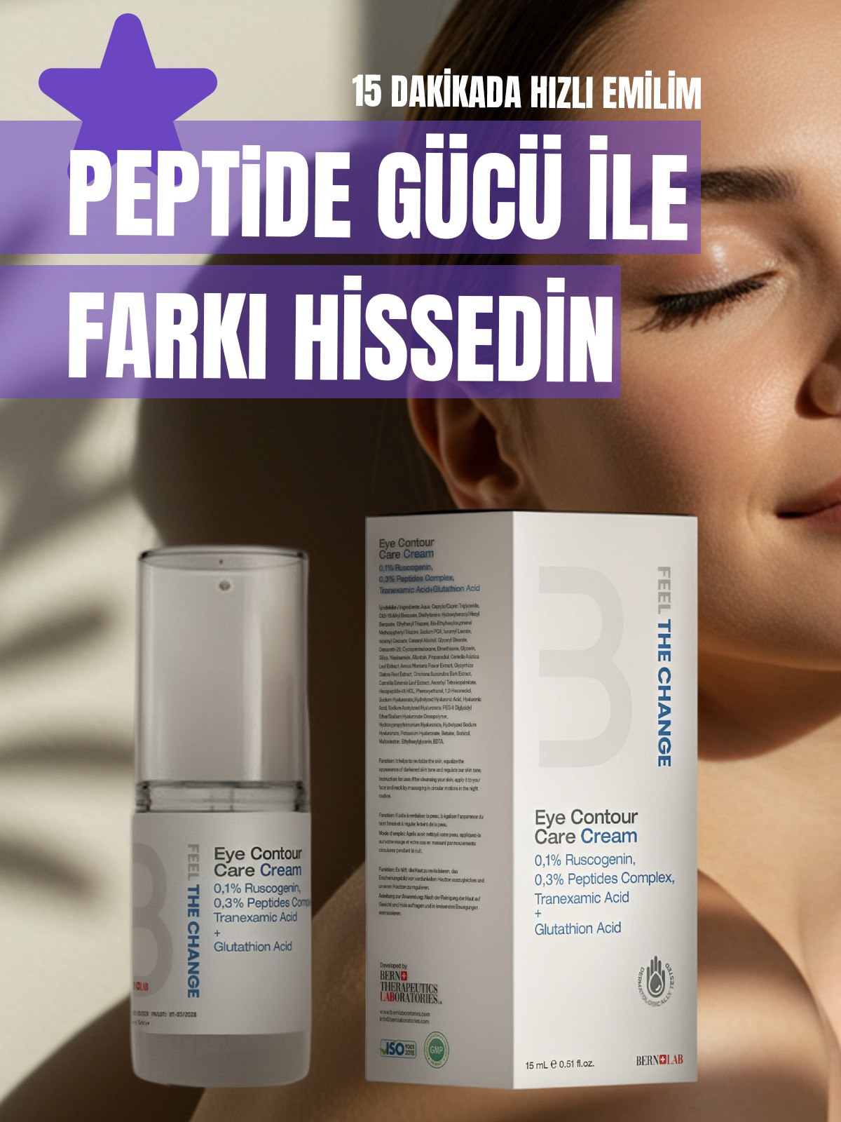 Eye Contour Care Cream-Bern Laboratories Göz Çevresi Bakım Kremi 15 ML