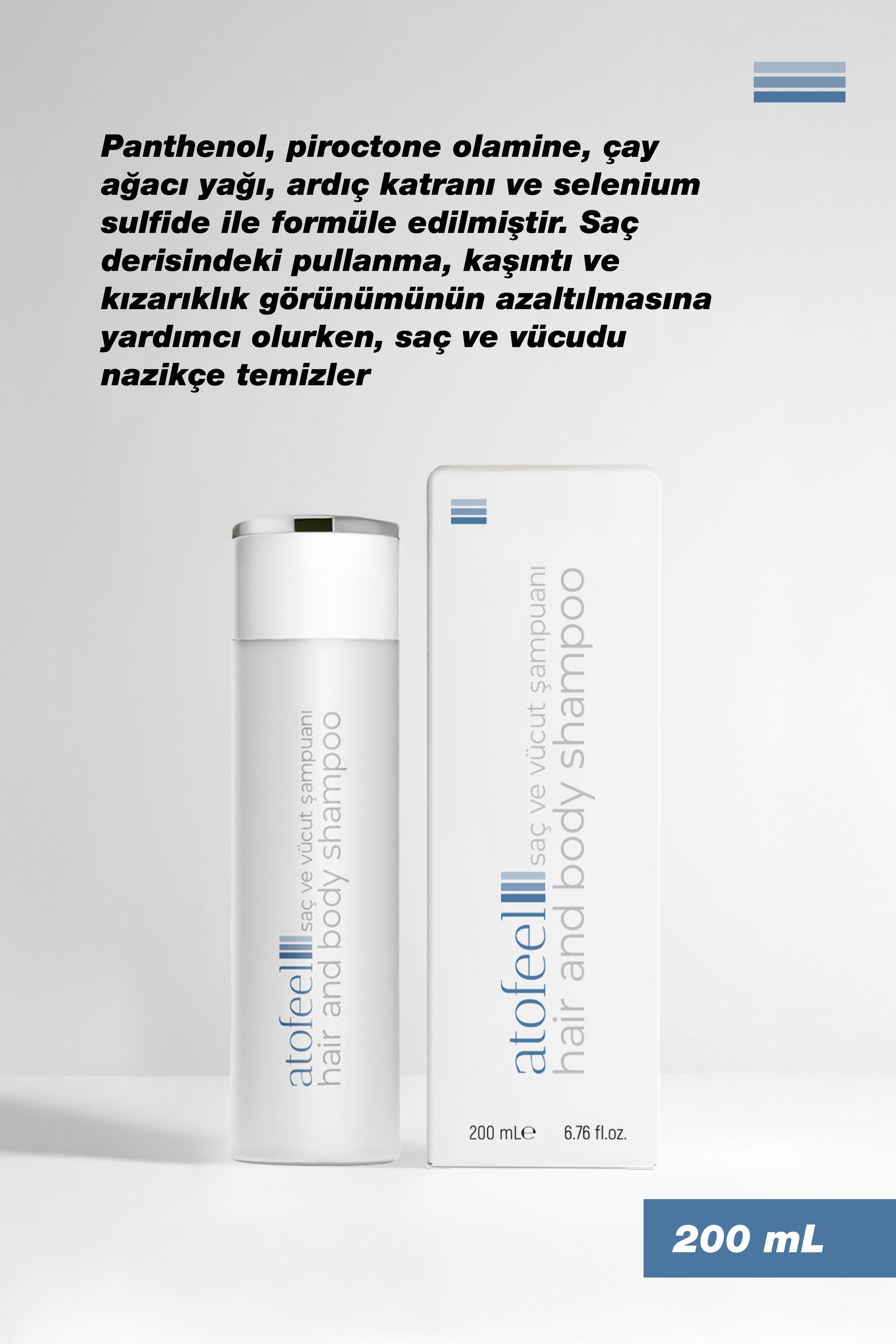 Atofeel Shampoo-Hassas Saç Derisi İçin Hipoalerjenik Şampuan