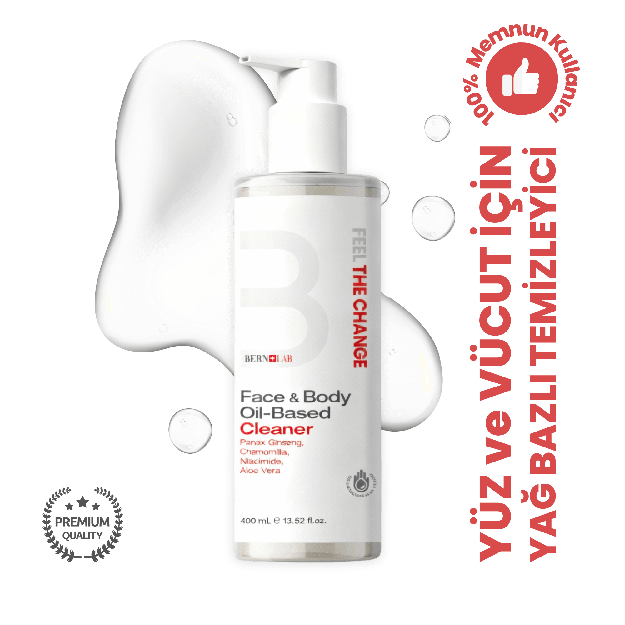 Face & Body Oil-Based Cleaner-Yağ Bazlı Yüz Vücut Temizleyici 
