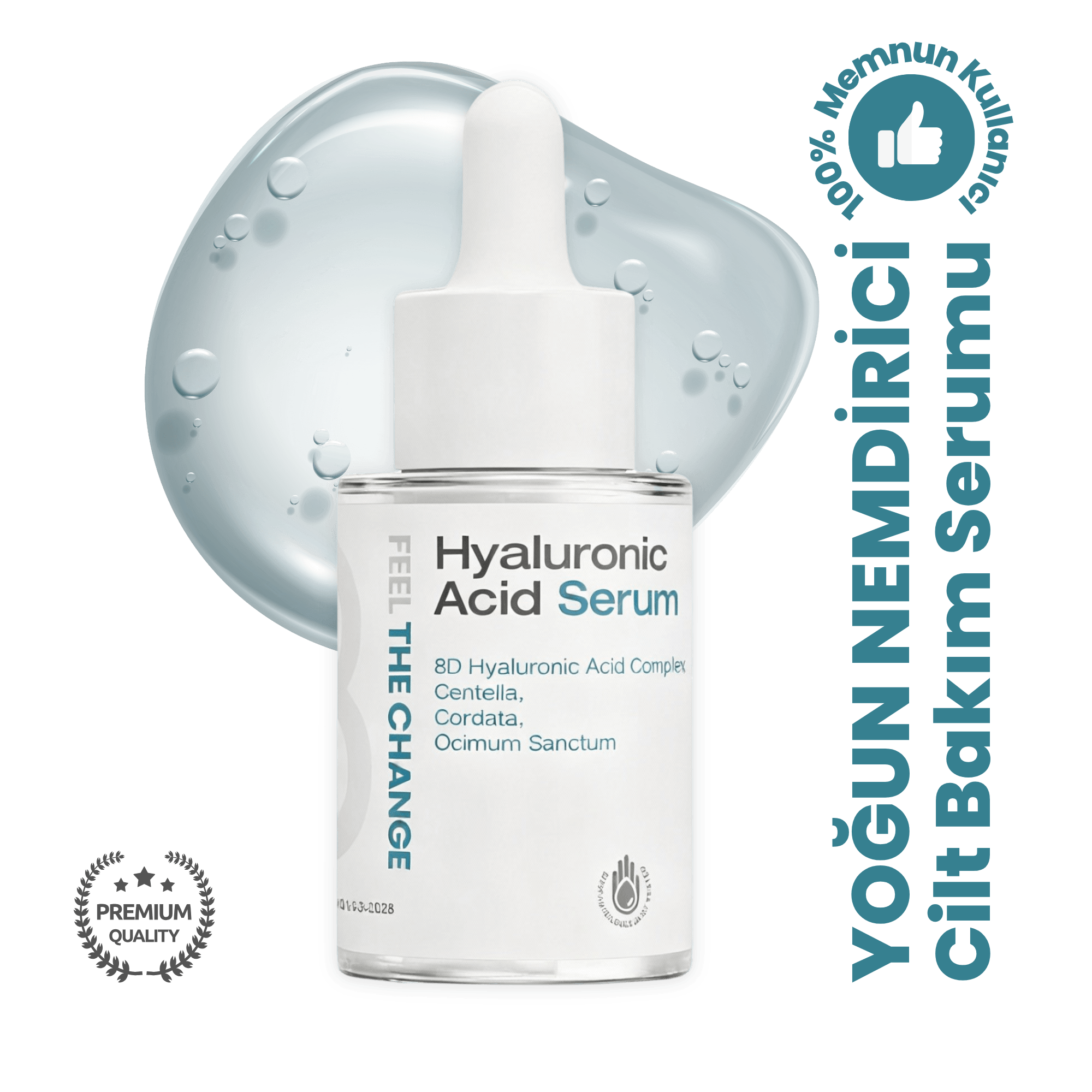 Hyaluronic Acid Serum-8 Farklı Molekül Ağırlığı Yoğun Nemlendirici Cilt Bakım Serumu 30ml