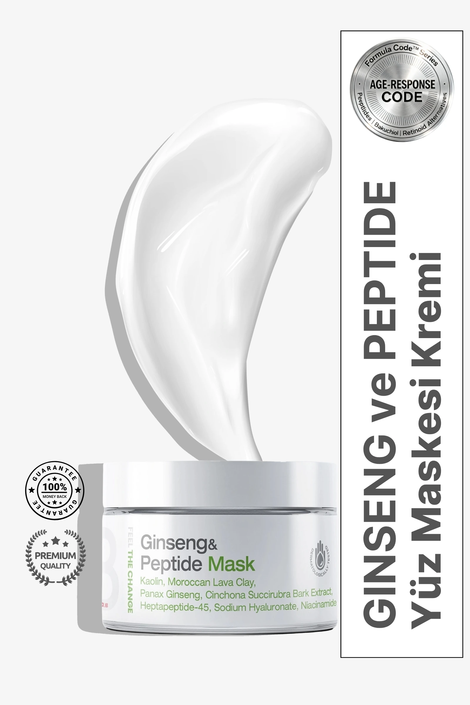 Bern+Lab Ginseng & Peptid Sıkılaştırıcı Yaşlanma Karşıtı Maske