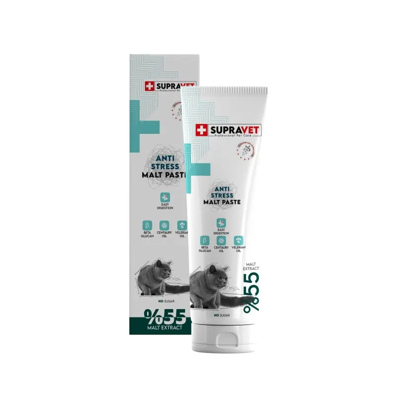 Supravet Anti Stress Sakinleştirici Kedi Malt Macunu 100 gr - Petpal