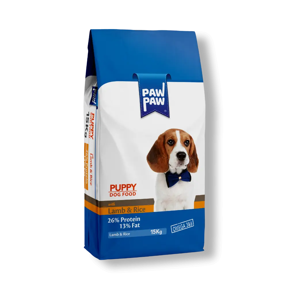 PawPaw Kuzulu ve Pirinçli Yavru Köpek Maması 15 kg