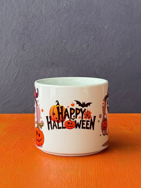 Happy Halloween T Kupa, Cadılar Bayramı Kupası, Ghost, Hayalet Kupa