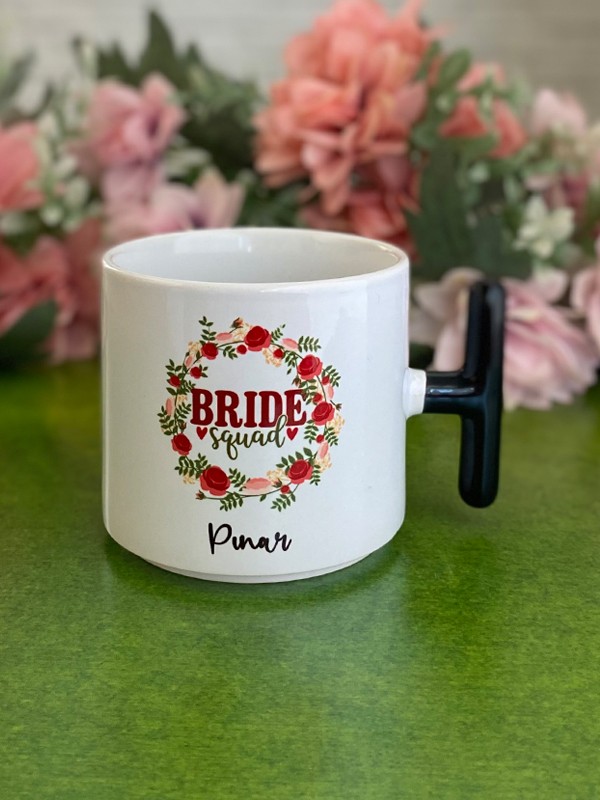 Hediyelerle Dolu, Kupalı "Bride Squad" Nedime Çantası, Kına Hediyesi, Düğün Hediyesi