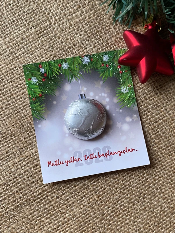 Yılbaşına Özel Kartonetli Çikolata (5 adet)