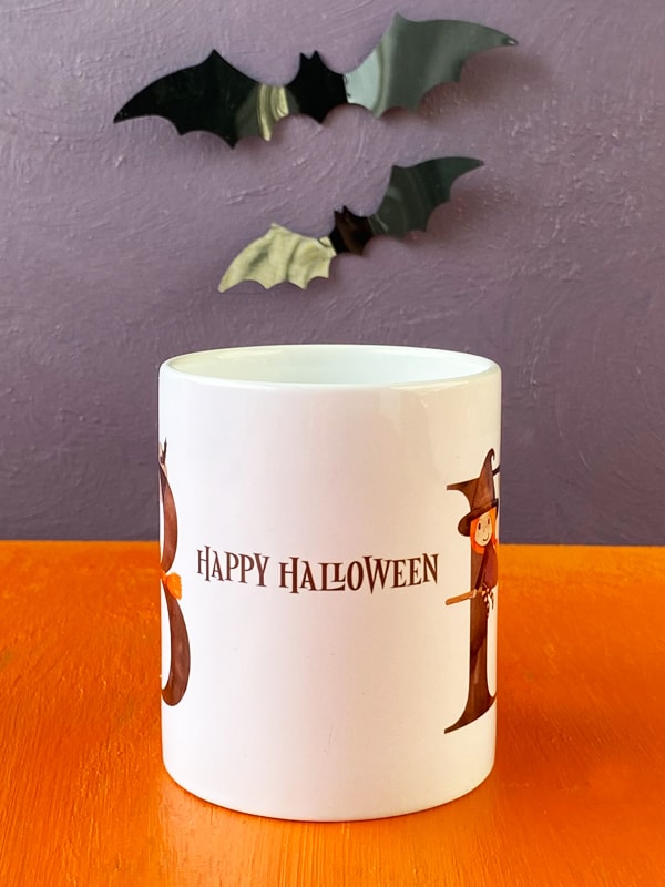 Çikolatalı Harfli Halloween Kupası, Cadılar Bayramı Kupası
