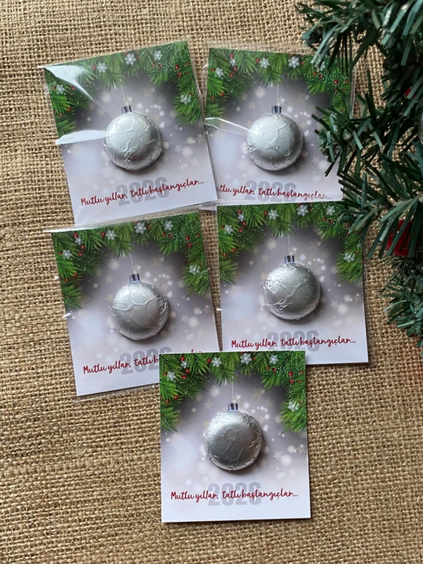 Yılbaşına Özel Kartonetli Çikolata (5 adet)