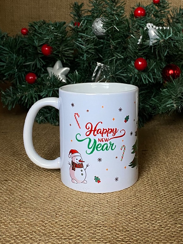 Yılbaşına Özel Kutuda Marsmallowlu ve Kupalı Set, Baston Şeker, Valonia Çikolata