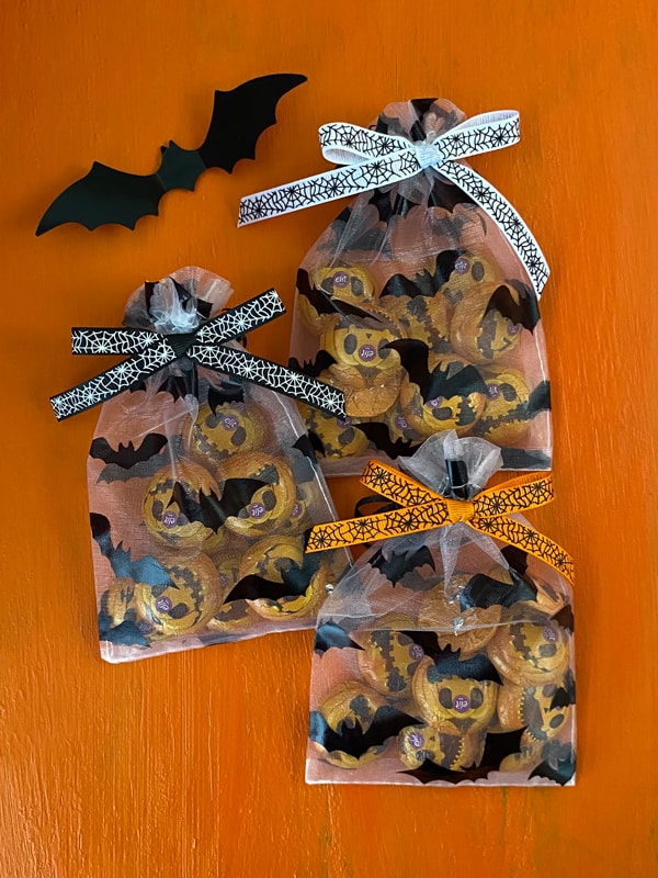 Organze Kesede Halloween Çikolataları (Üçlü Kese), Cadılar Bayramı Çikolataları