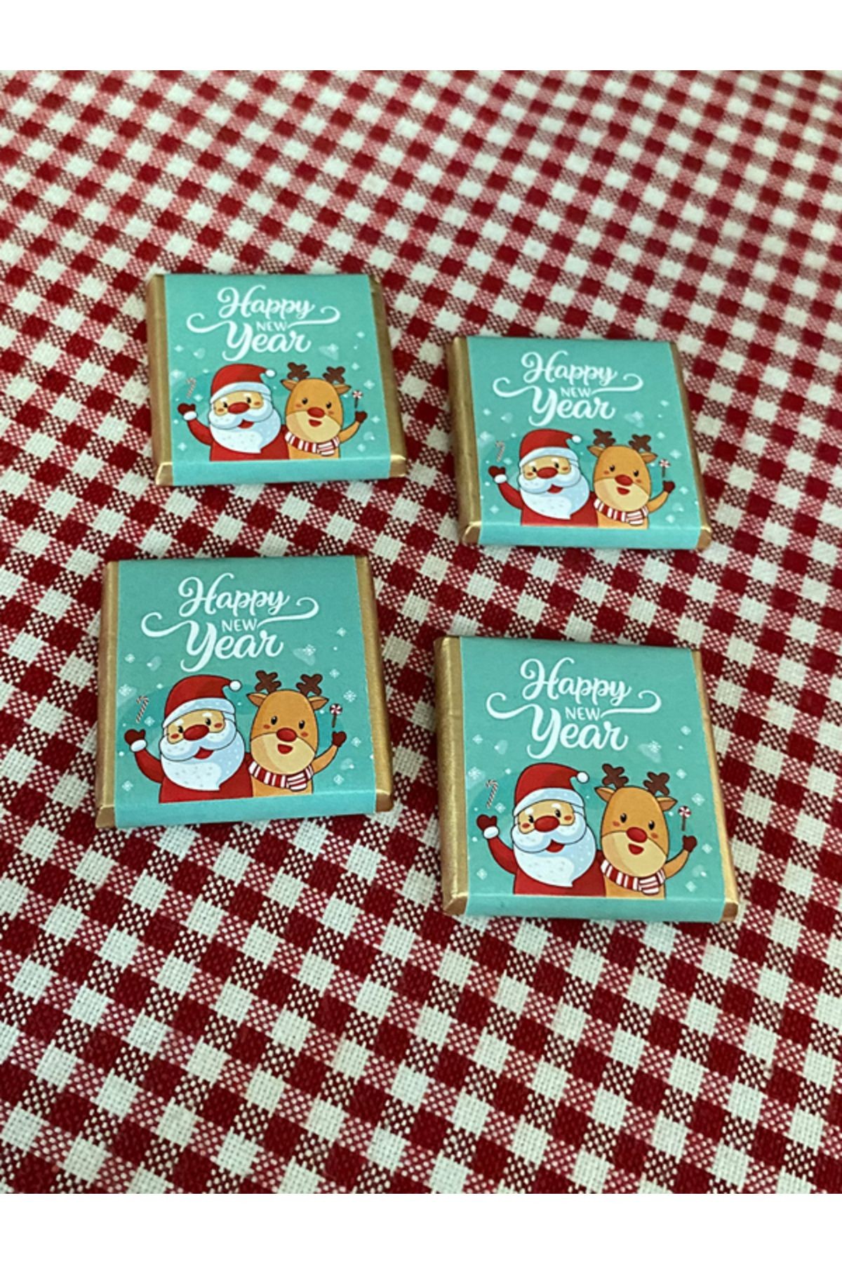 İsme Özel Çikolatalı Yeni Yıl Kupası, Noel Babalı T Kupa, Kişiye Özel Kupa, Yılbaşı Hediyesi
