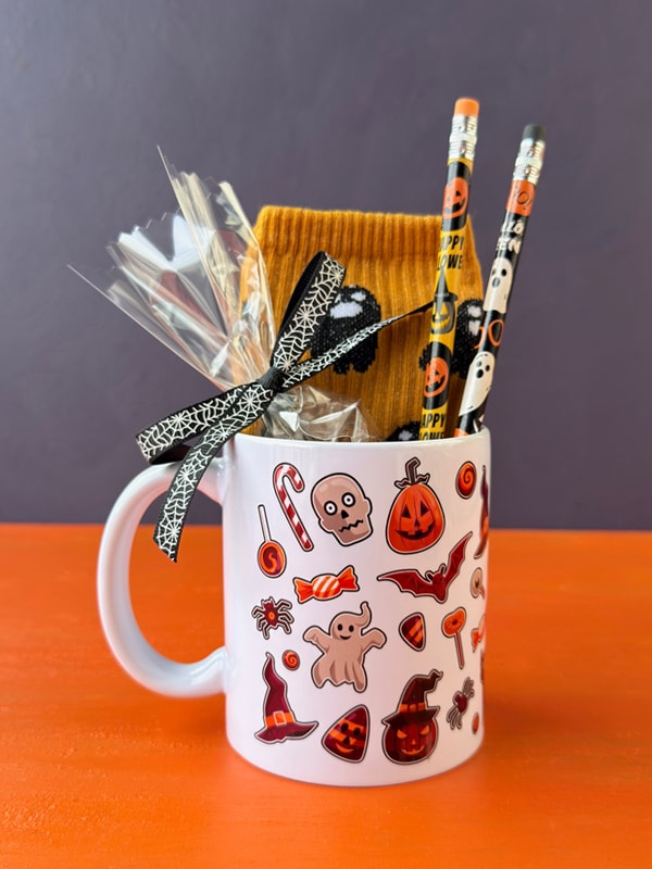 Kupada Çoraplı, Çikolatalı ve Kalemli Halloween Seti, Cadılar Bayramı