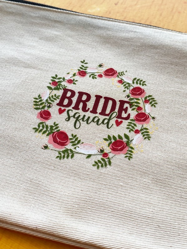 Büyük Boy "Bride Squad" Nedime Çantası, Kına Hediyesi, Düğün Hediyesi (5 adet)