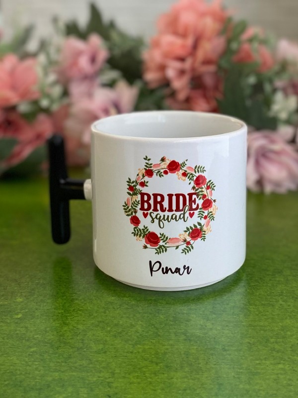 Hediyelerle Dolu, Kupalı "Bride Squad" Nedime Çantası, Kına Hediyesi, Düğün Hediyesi