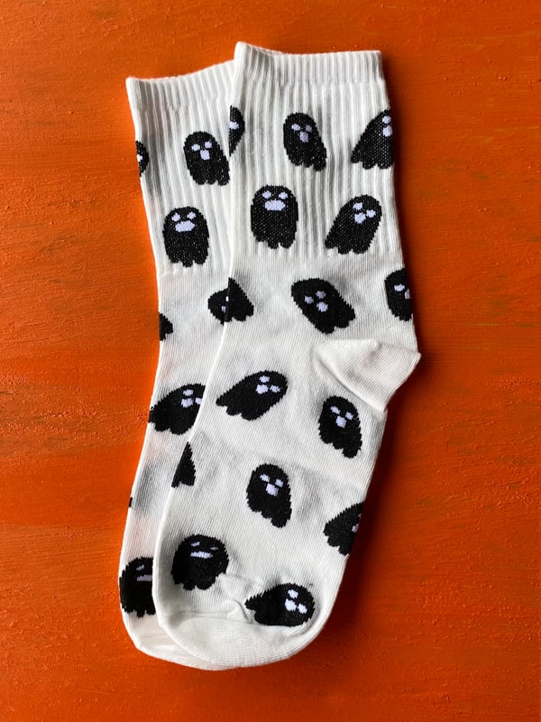 Halloween Çorapları, Cadılar Bayramı Çorapları - Beyaz
