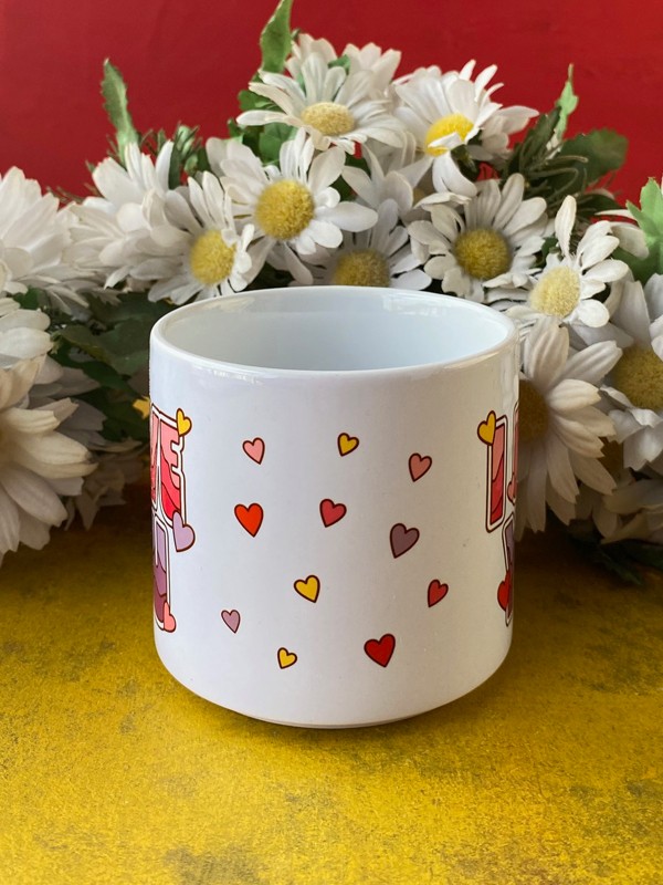 Kutuda Çikolatalı ve Clutch Çantalı "I LOVE YOU" Kupası, Sevgiliye Hediye, Sevgililer Günü