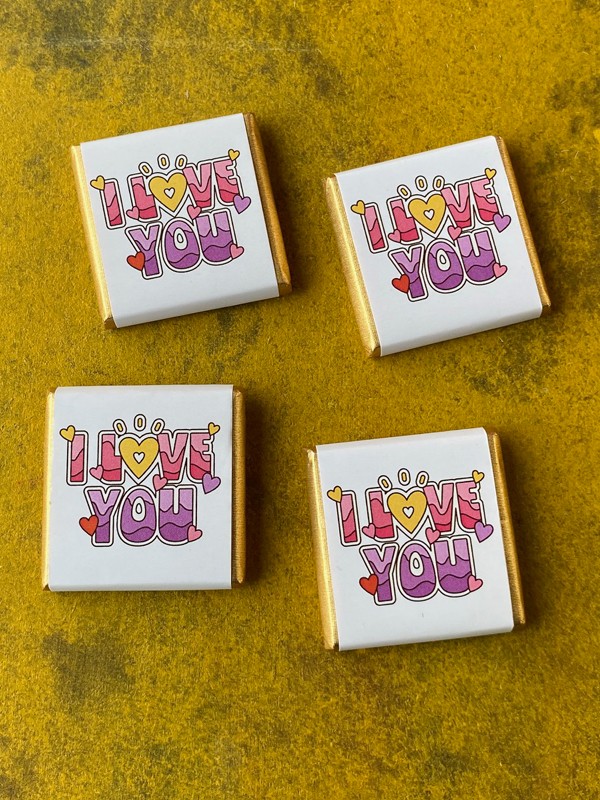 Çikolatalı "I LOVE YOU" Kupası, Sevgiliye Özel, Sevgiliye Hediye, Sevgililer Günü