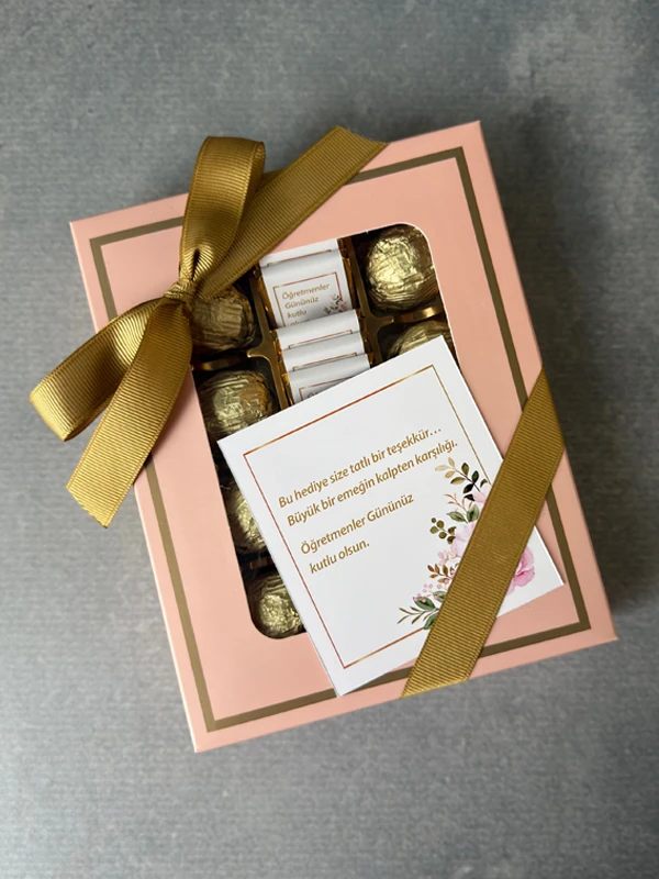 Pudra Kutuda Öğretmenler Günü Çikolataları, Kadın Öğretmene Hediye