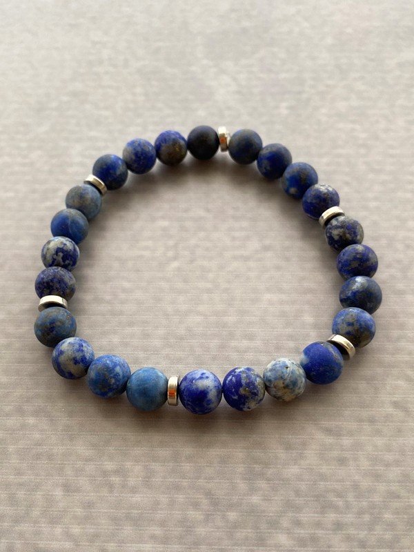 Lapis Lazuli Bileklik, Erkeğe, Sevgiliye, Babaya Hediye, Sevgililer Günü, Babalar Günü, Doğum Günü Hediyesi